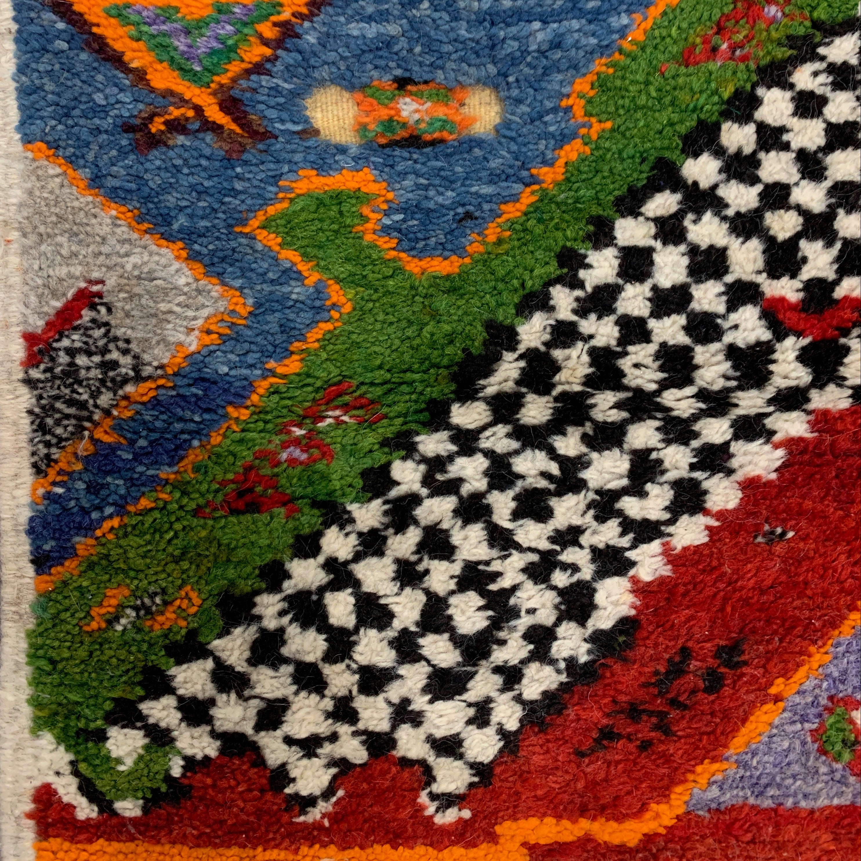Handwoven Ibouli Knotted Wool Rug (4x2)