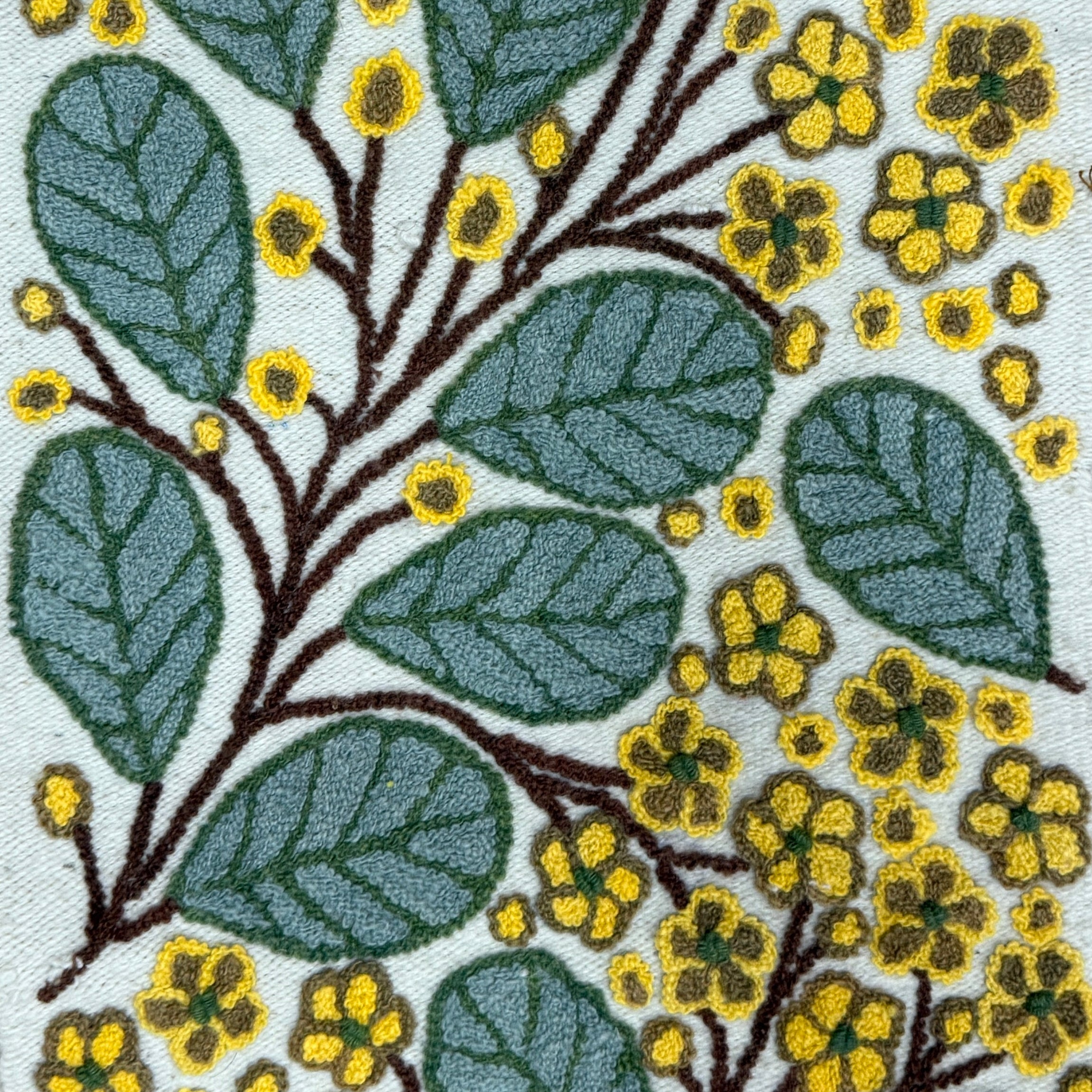 Embroidered Summer Wool Table Runner Peru