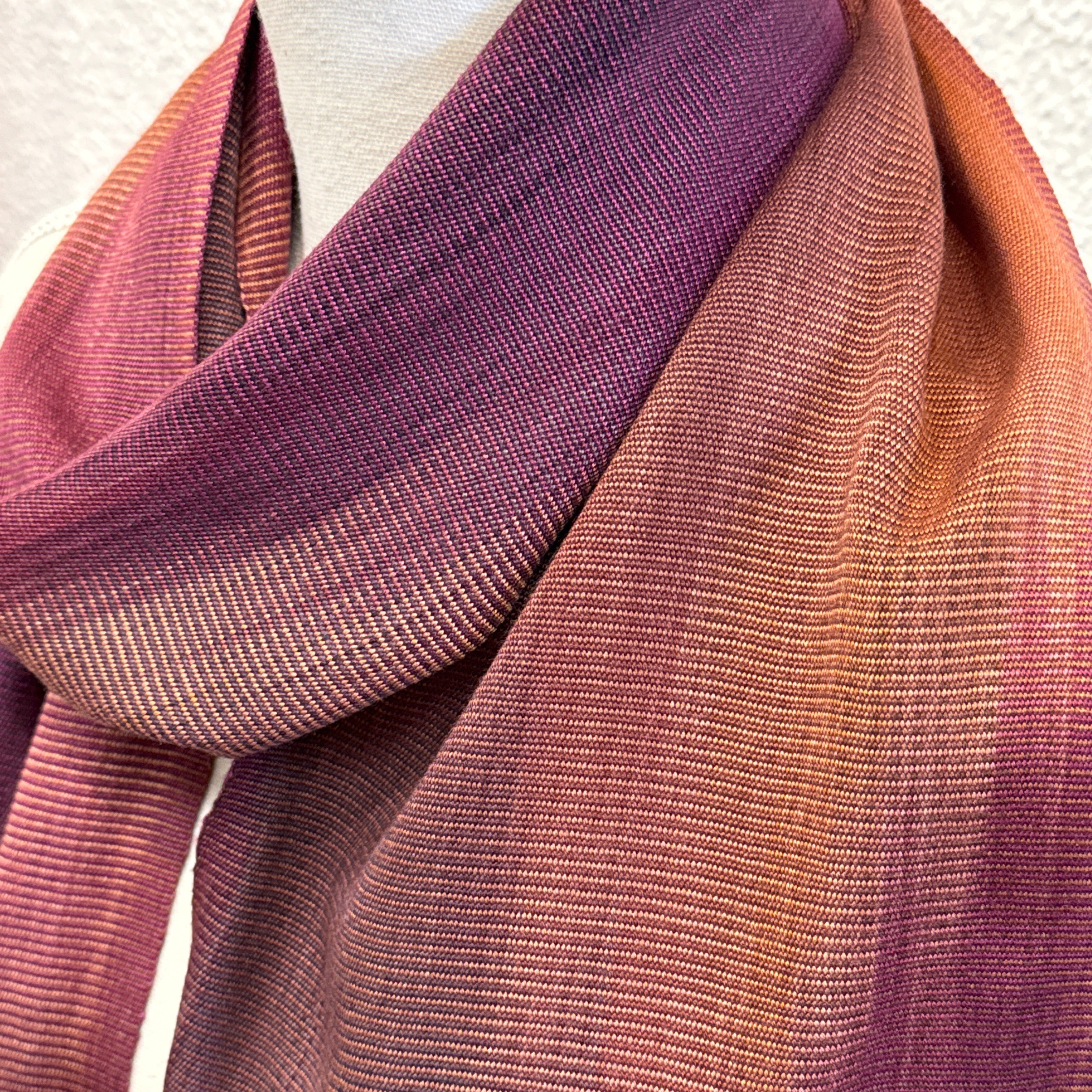 Handwoven Bamboo Magenta Scarf Guatemala