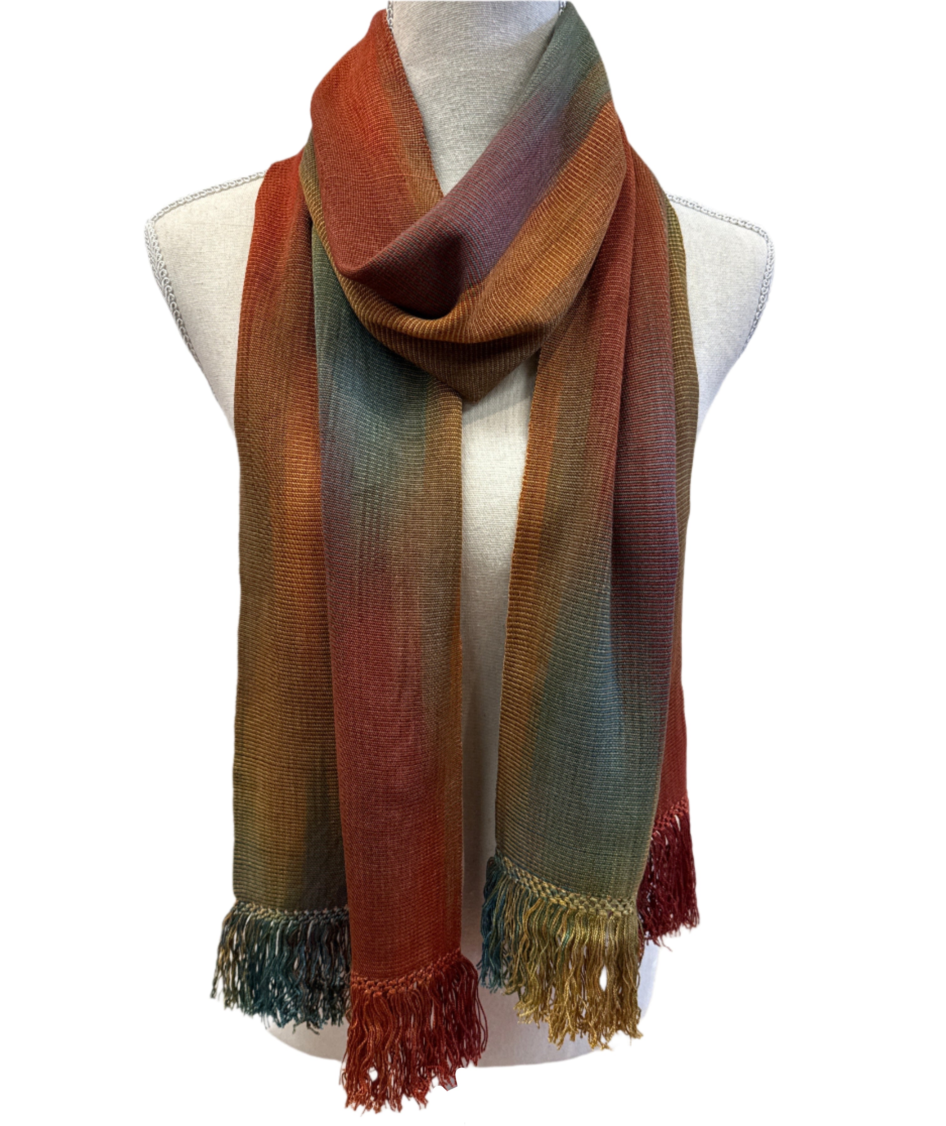 Handwoven Bamboo Warm Scarf Guatemala