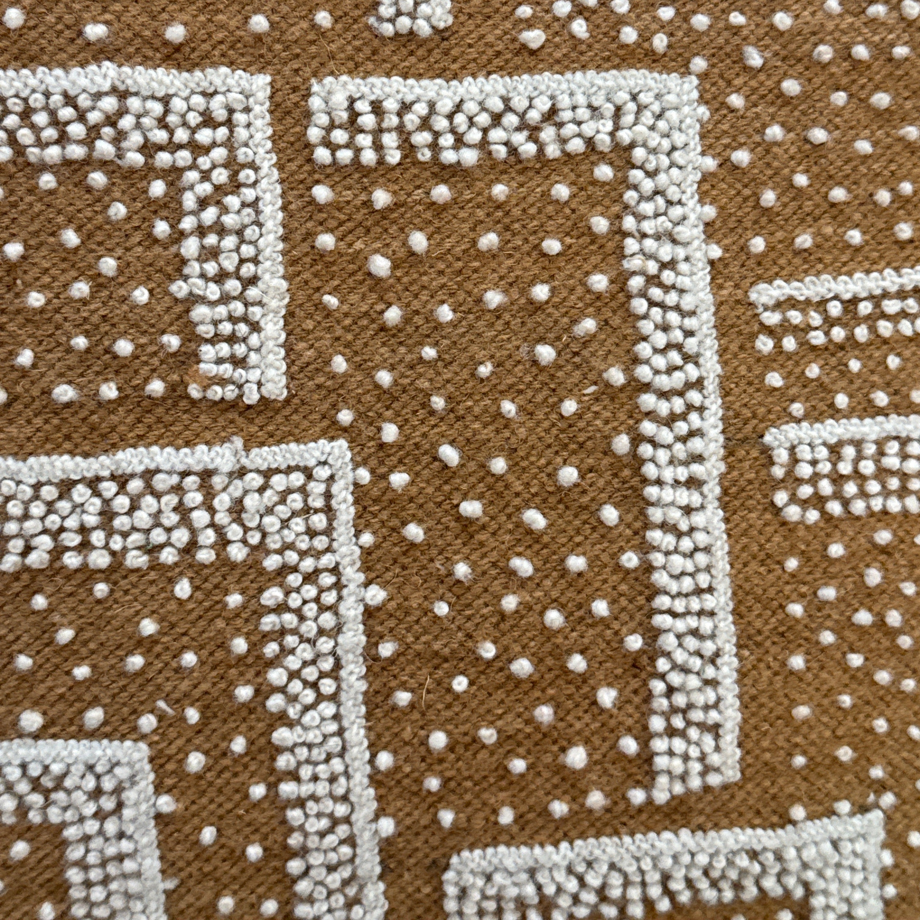 Embroidered Corners Wool Pillow Peru (18x18)