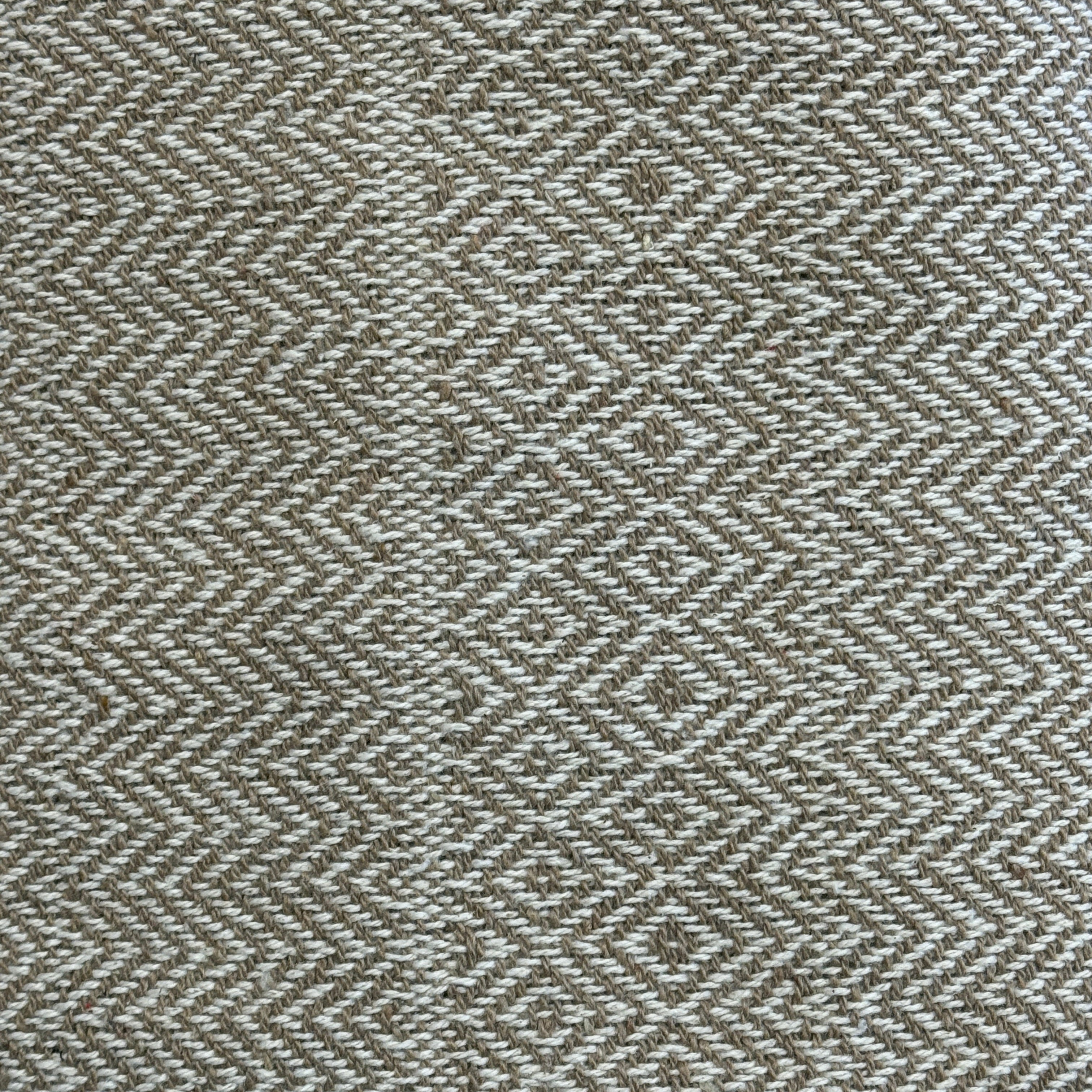 Handwoven Recycled Cotton Taupe Throw India
