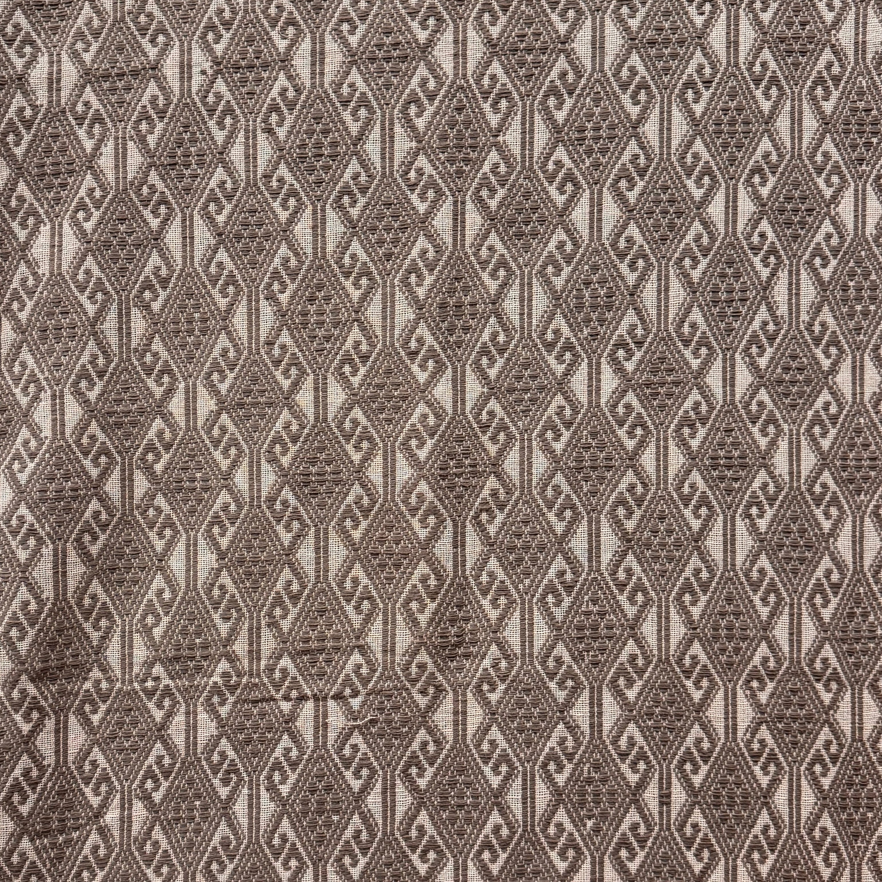 Handwoven Tai Lue Grey Throw Laos