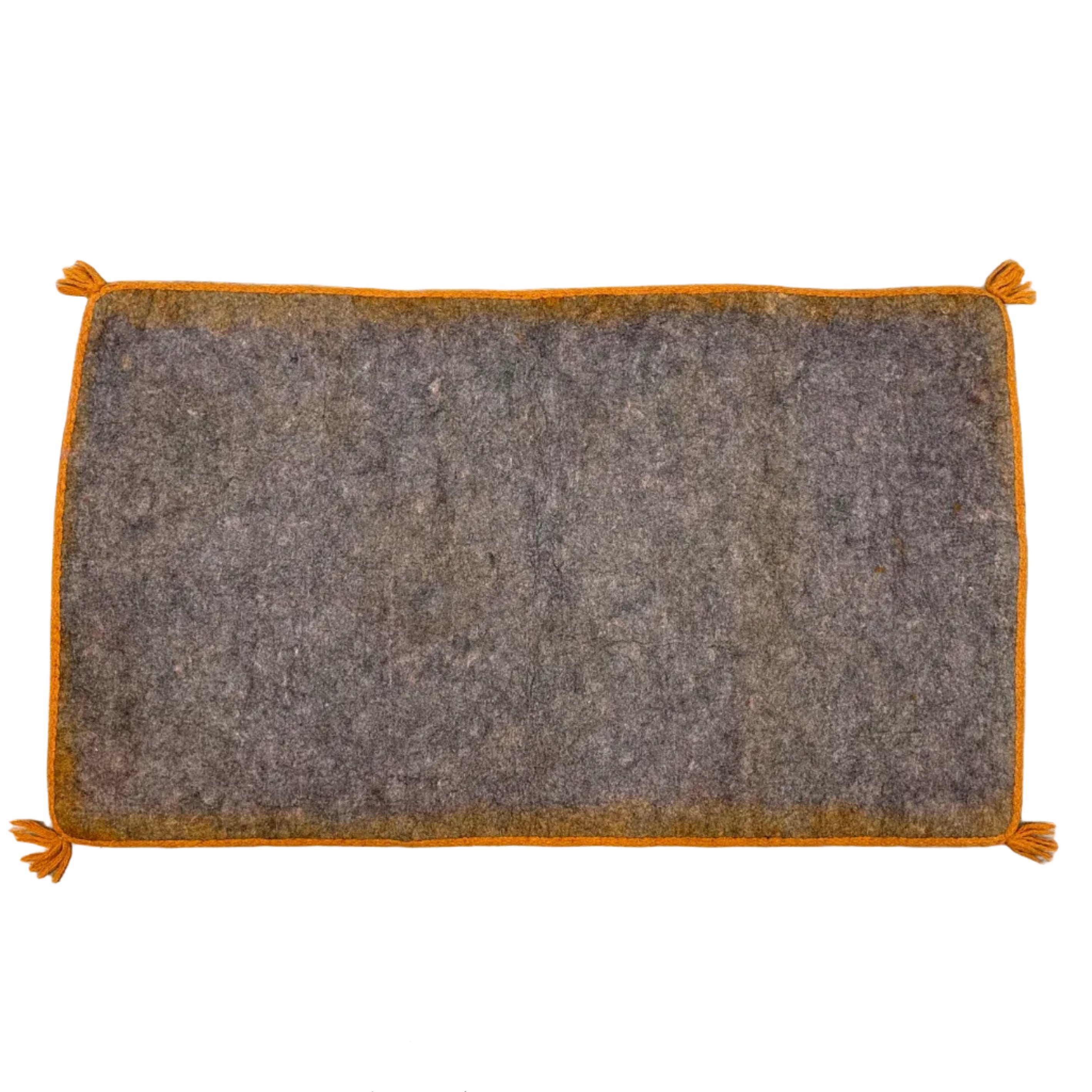 Handmade Wool Felt Warm Rug Afghanistan (30x48)