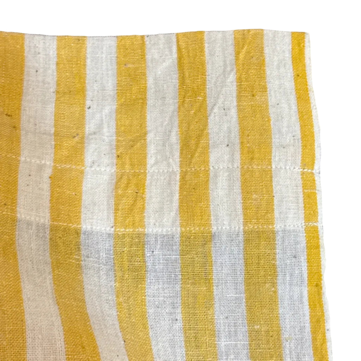 Handwoven Organic Cotton Gold Awning Curtain Pair India