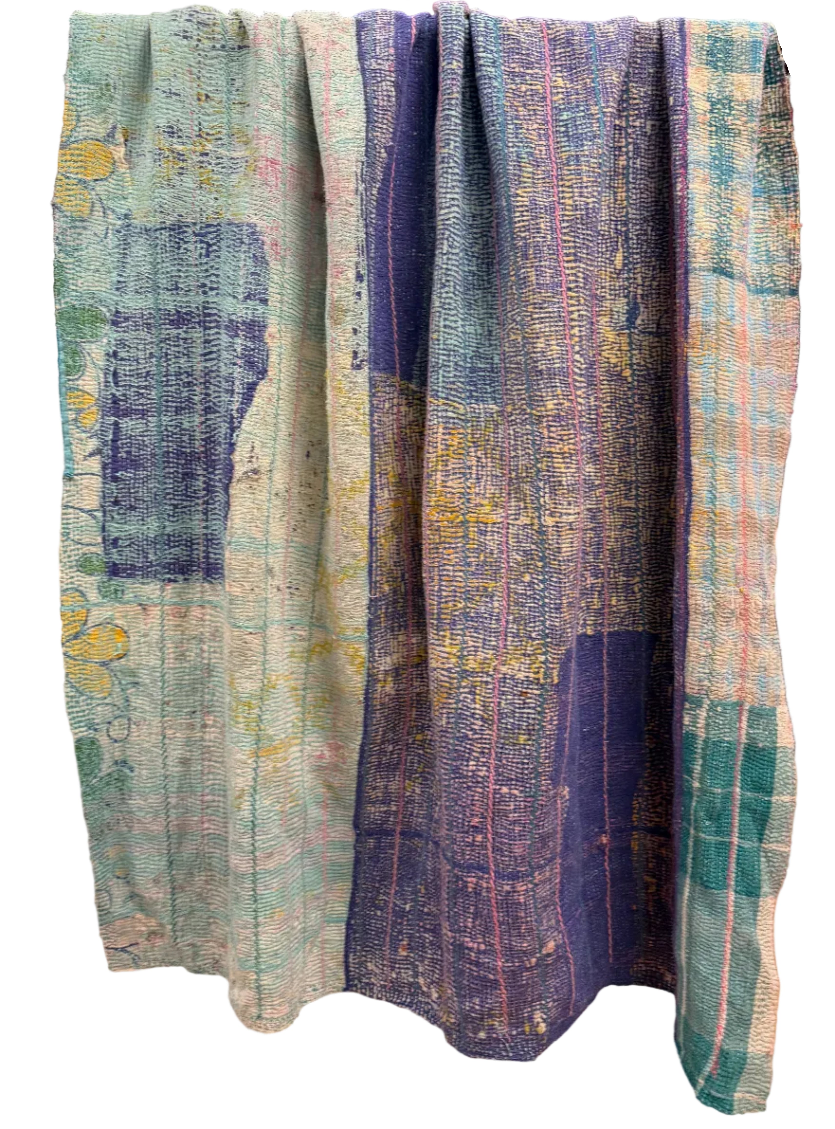 Handmade Cool Kantha Patchwork Quilt India