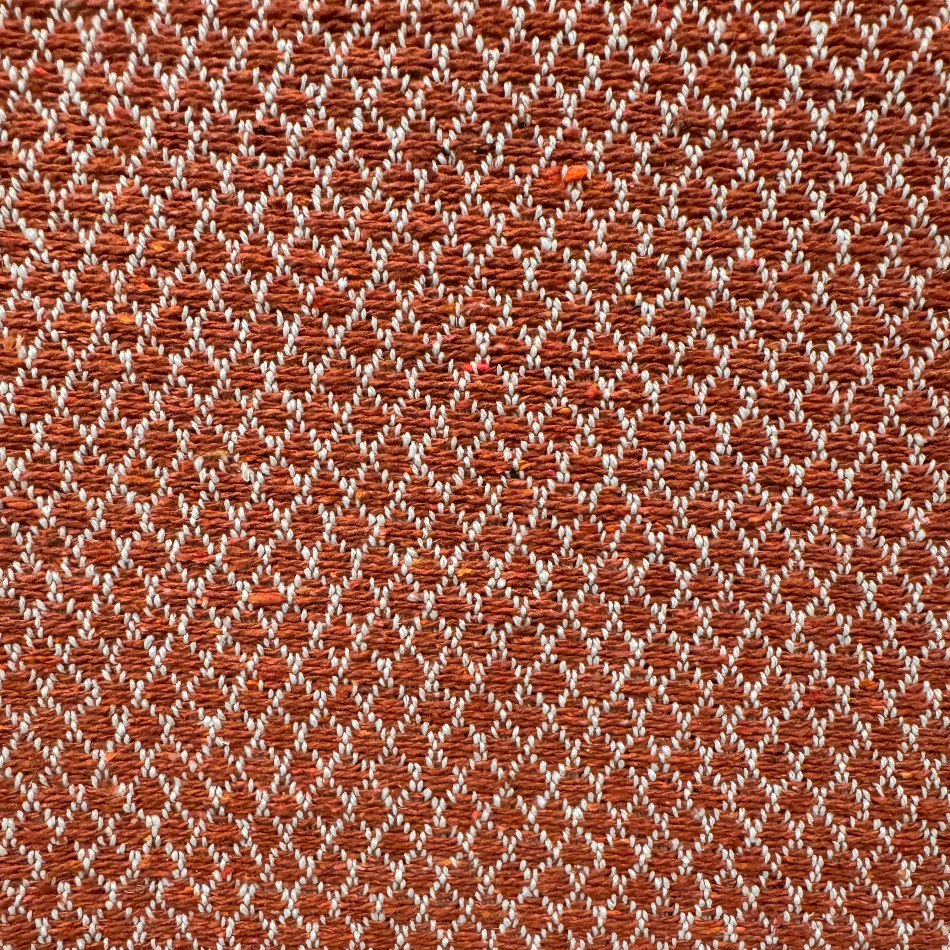 Handwoven Recycled Cotton Coral Throw India