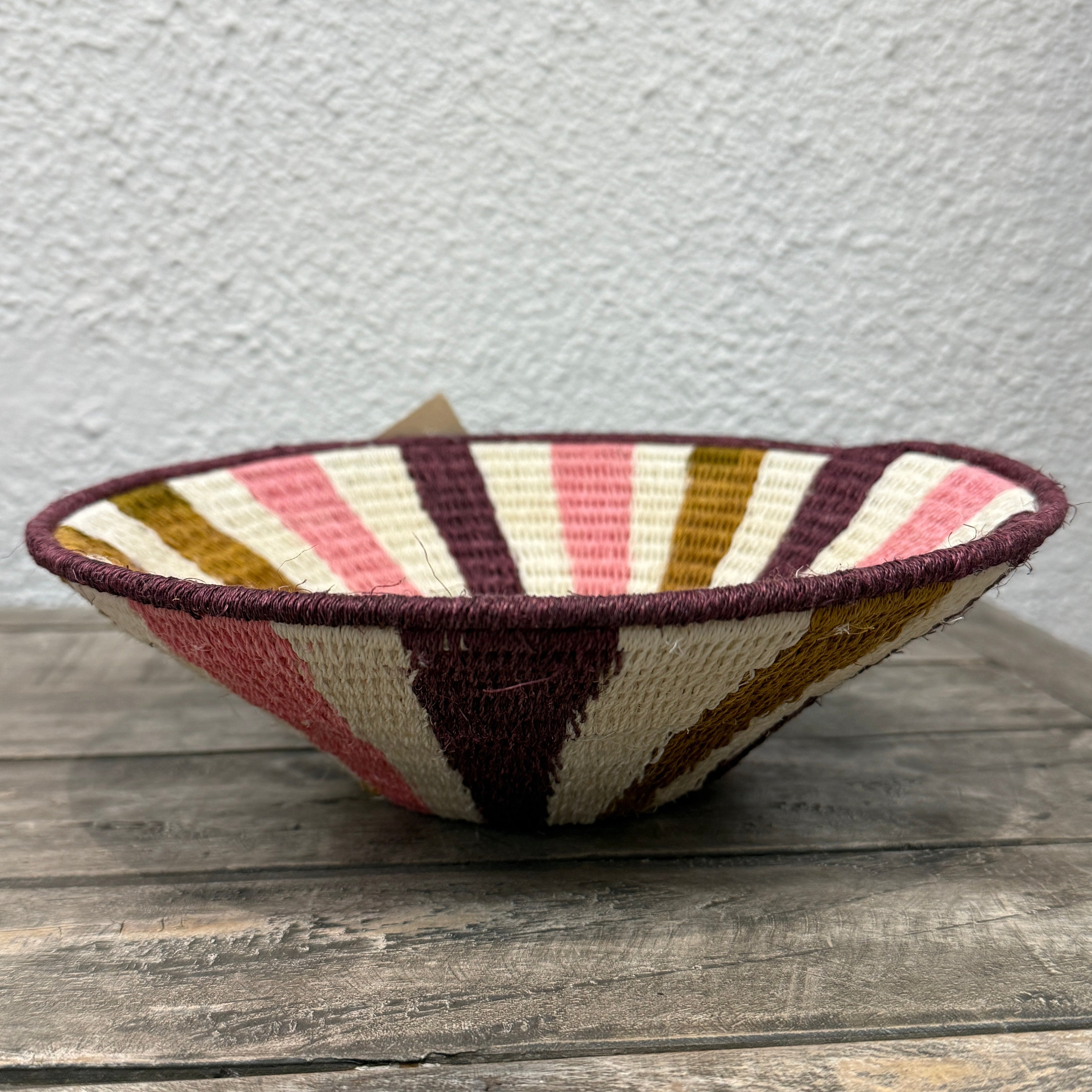 Natural Sisal Purple Basket Eswatini