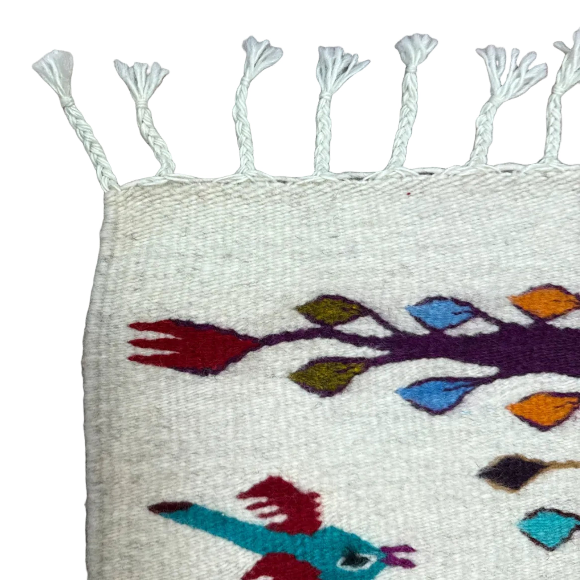 Handwoven Wool Songbirds Hanging Mexico