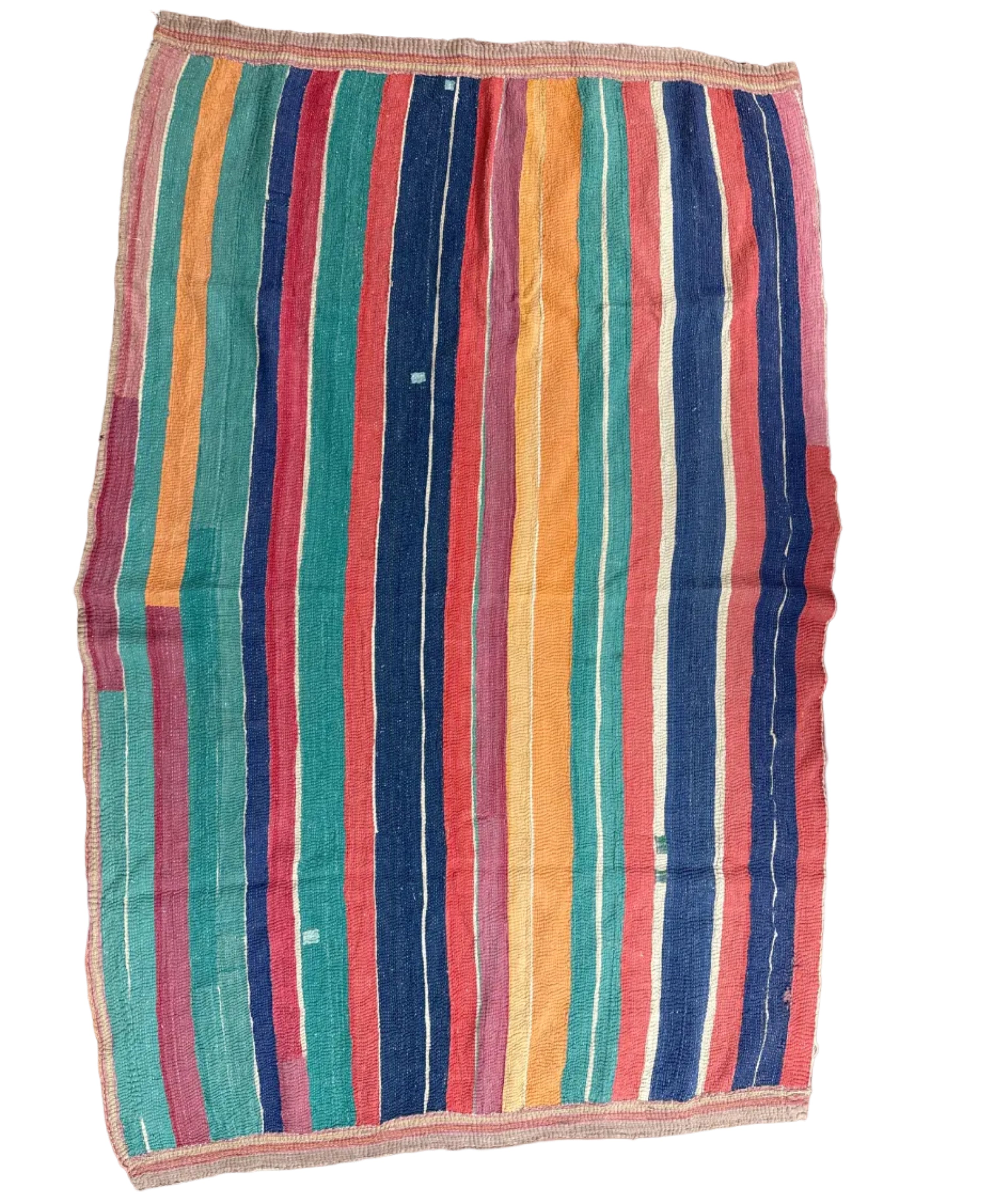 Handmade Kantha Patchwork Quilt India - 28