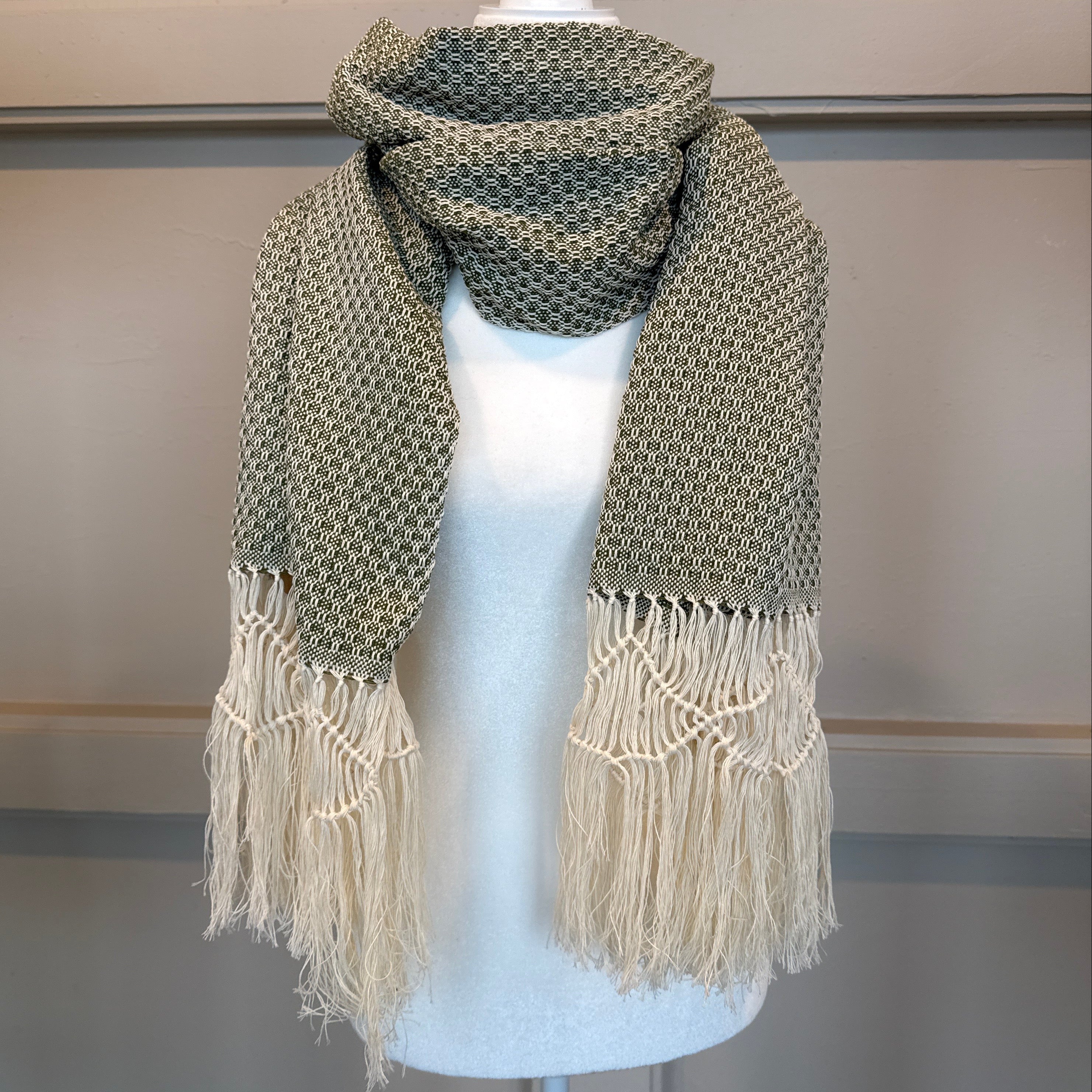 Handmade Green Rebozo Mexico