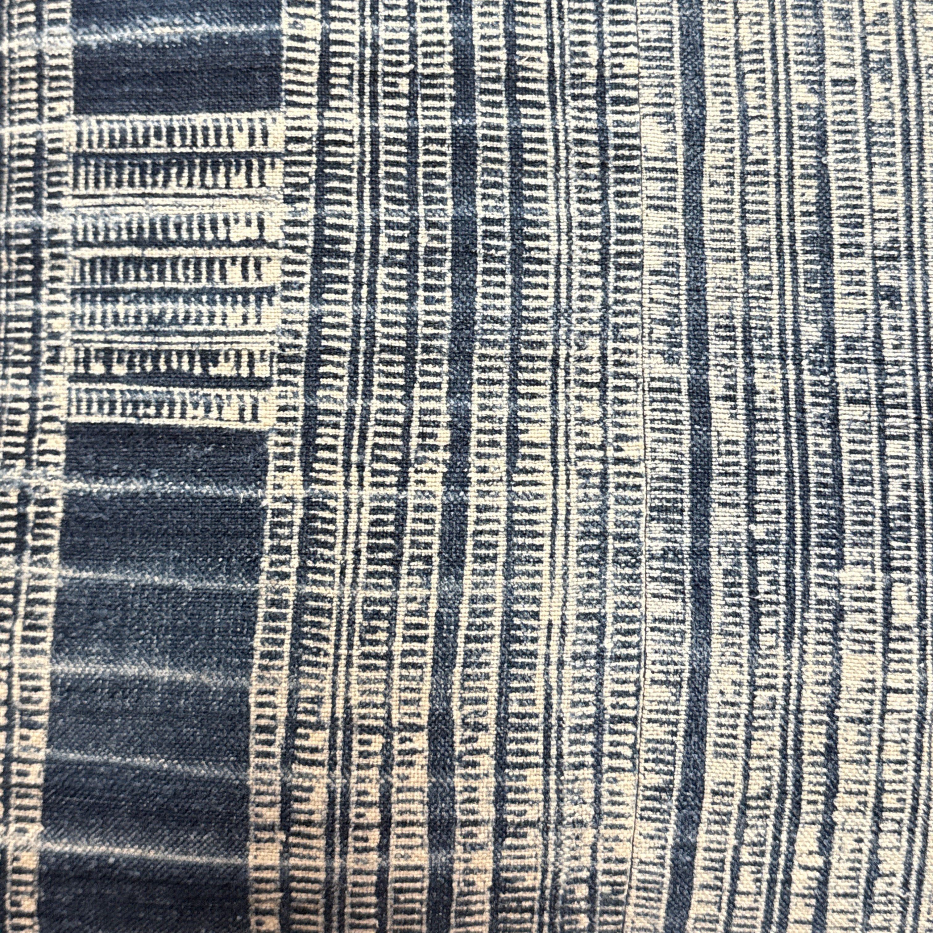 Handwoven Hemp Vintage Batik Tribal Pillow Thailand (18 x 18)