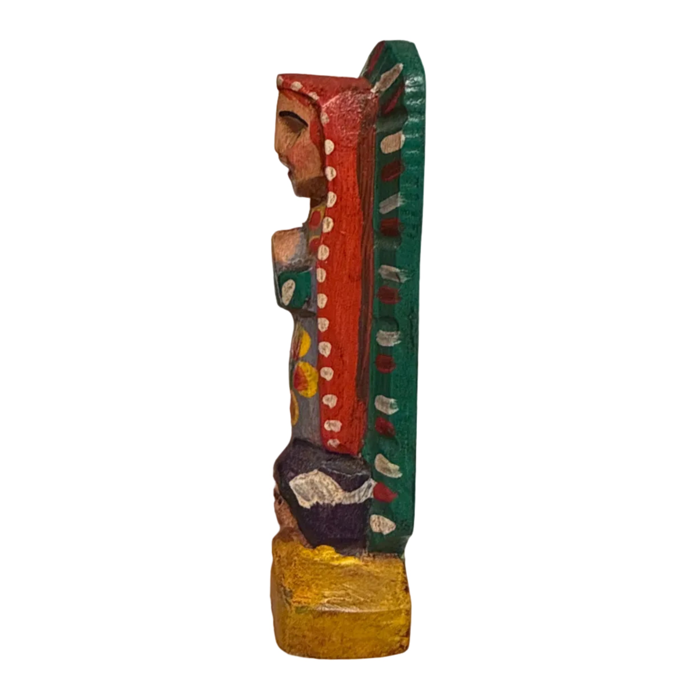 Handmade Wooden Carved Virgin Guatemala A