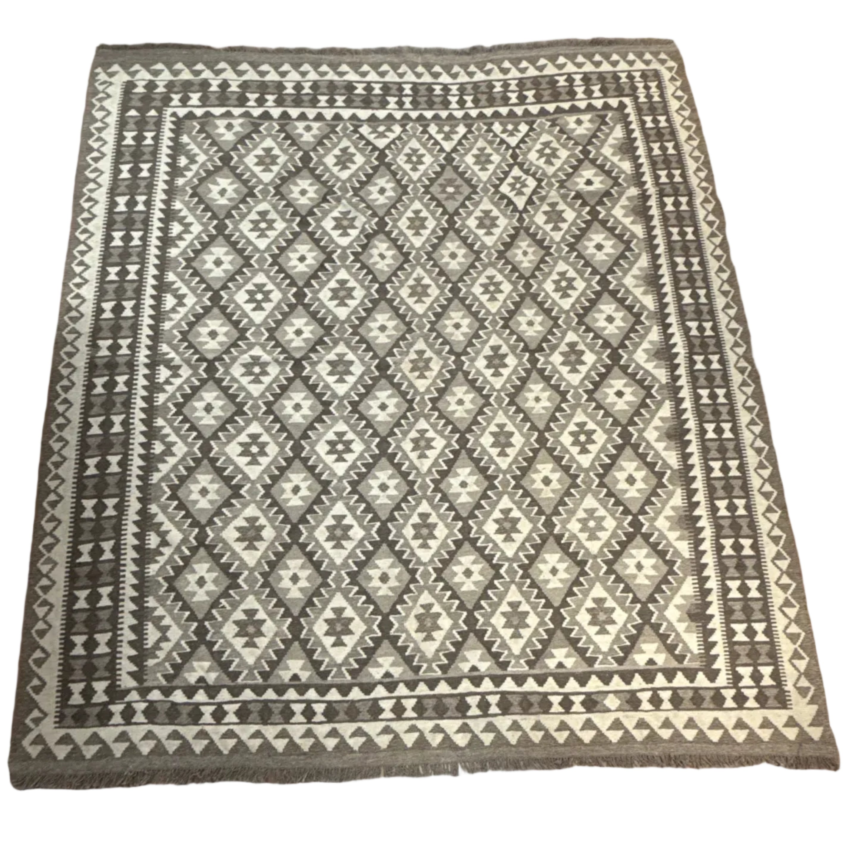 Handwoven Wool Kilim Extra Large Rug Afghanistan (8x10) - 018