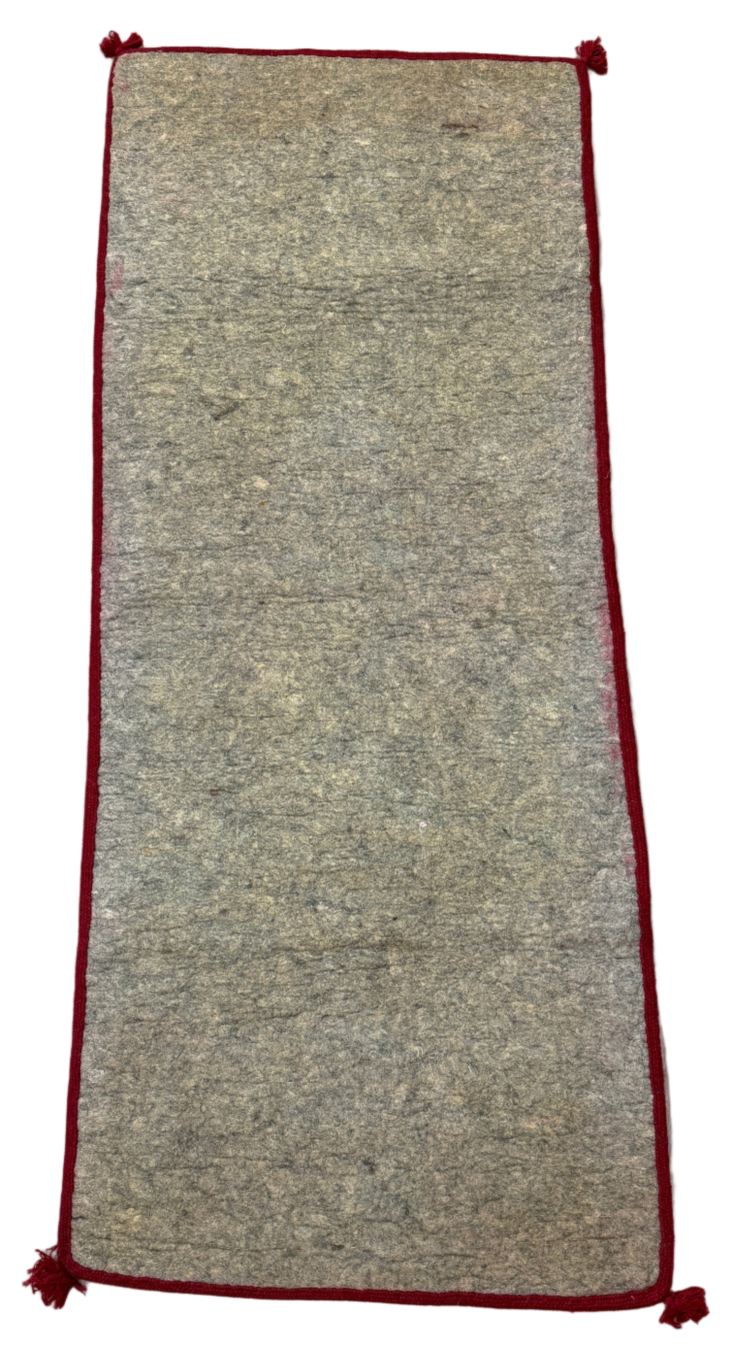 Handmade Wool Felt Orange Tiger Runner Afghanistan (30x72)
