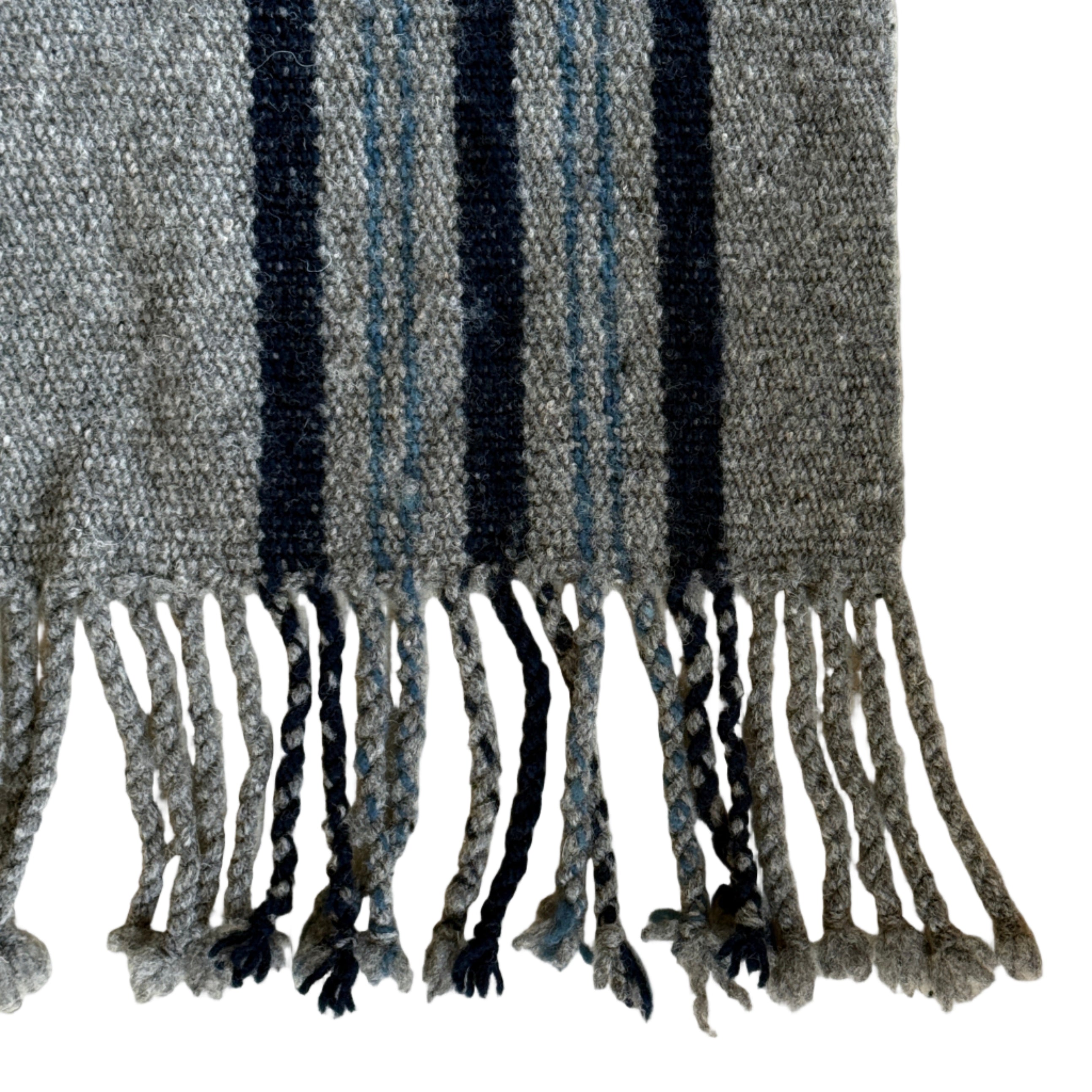 Handwoven Natural Dye Wool Throw A Mexico