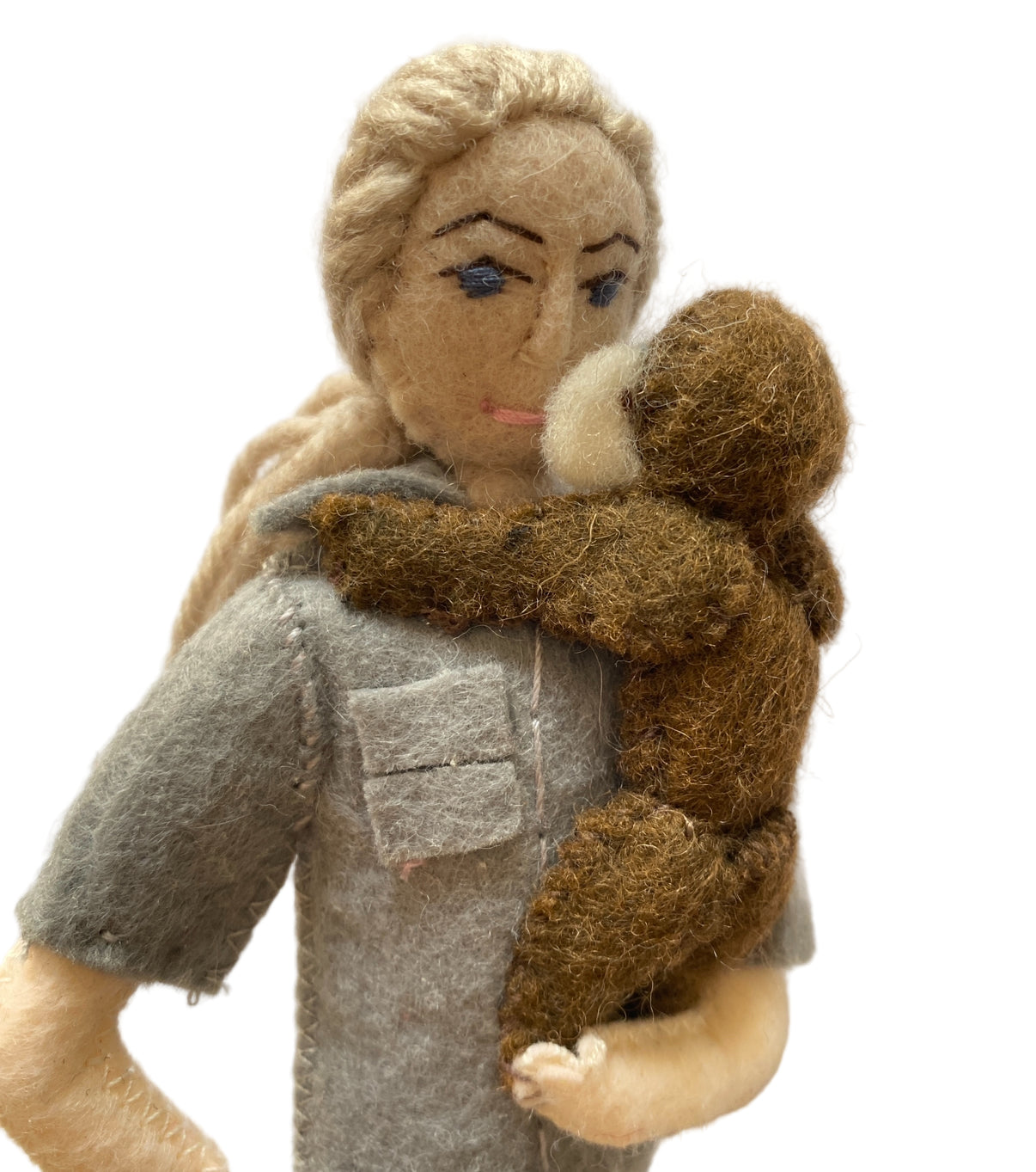 Strong Women Felt Ornament - Jane Goodall