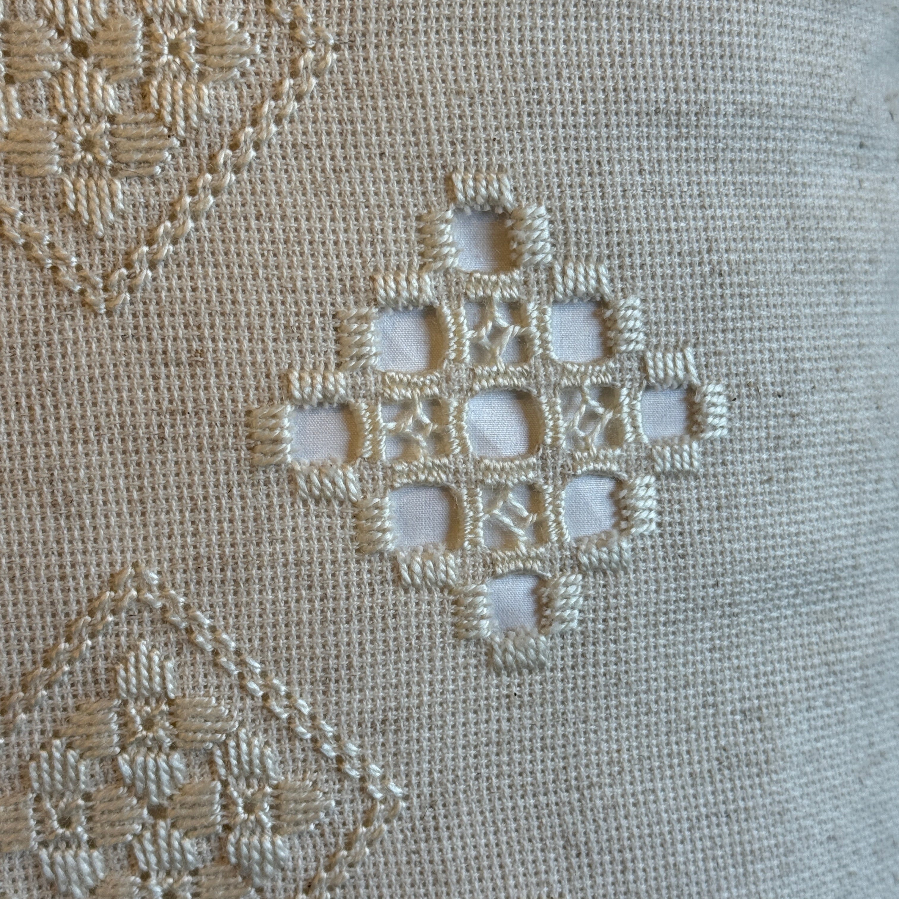 Linen Embroidered Square Pillow Ukraine (20x20)