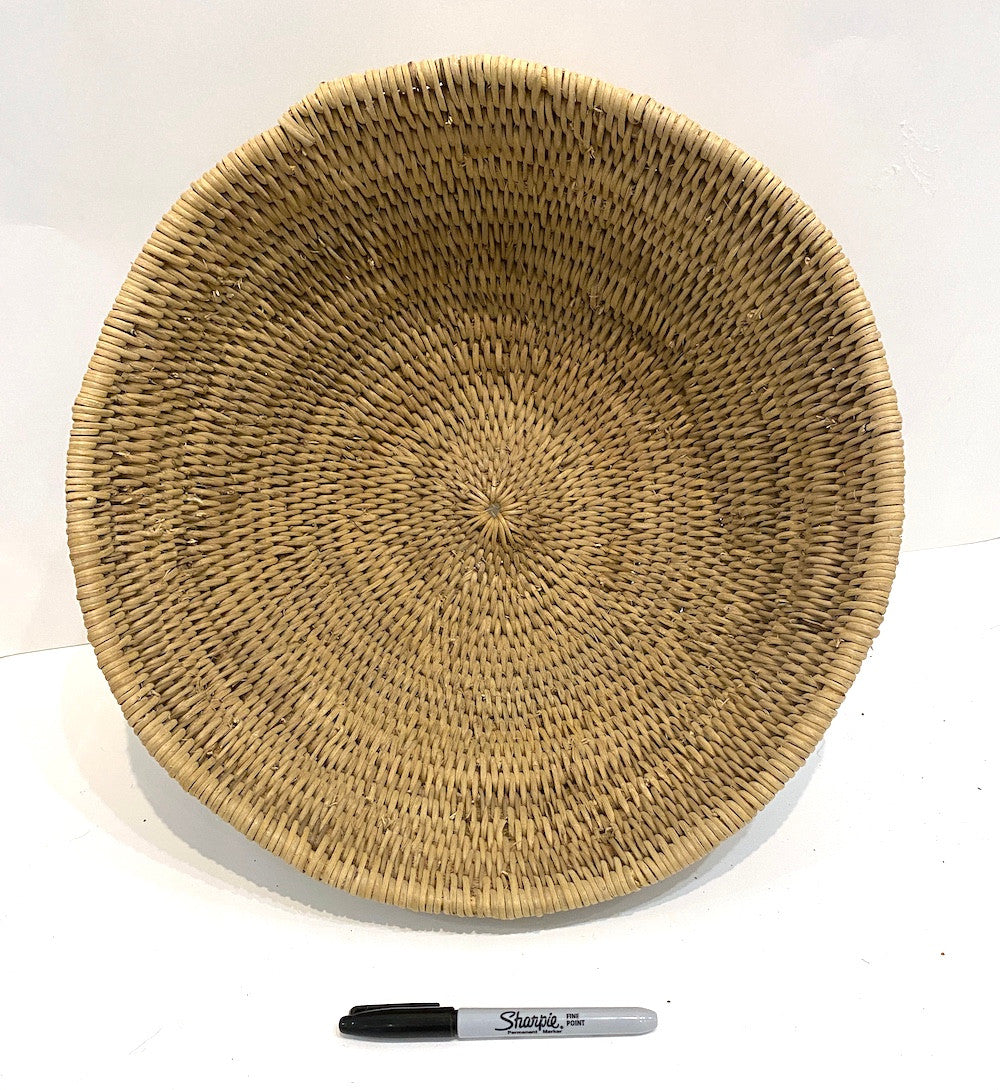 Handmade Buhera Basket Bowl 2 Zimbabwe Handmade Size: 15.5" across x 6" tall Handmade using sustainably harvested cane