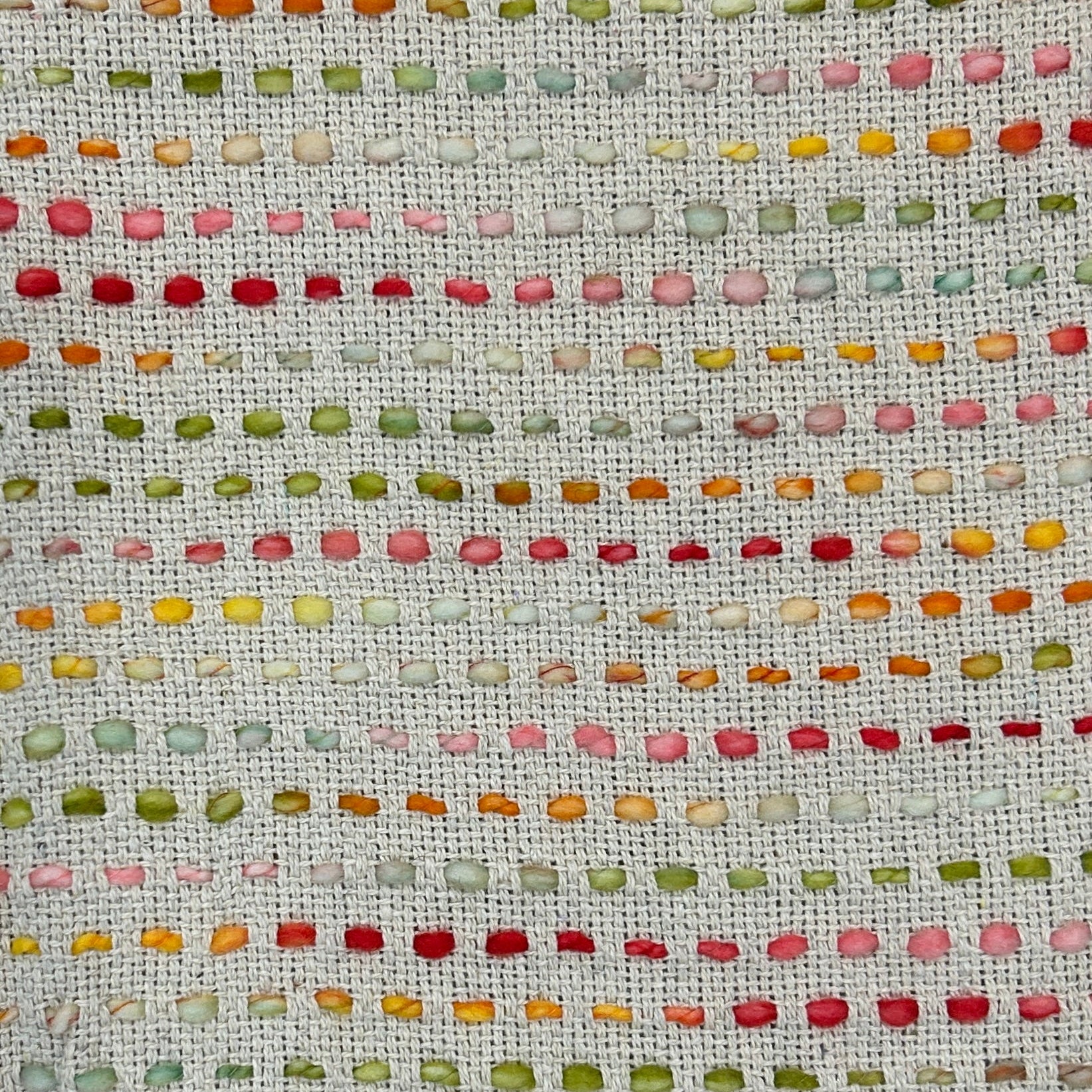 Handwoven Recycled Cotton Multicolor Throw India