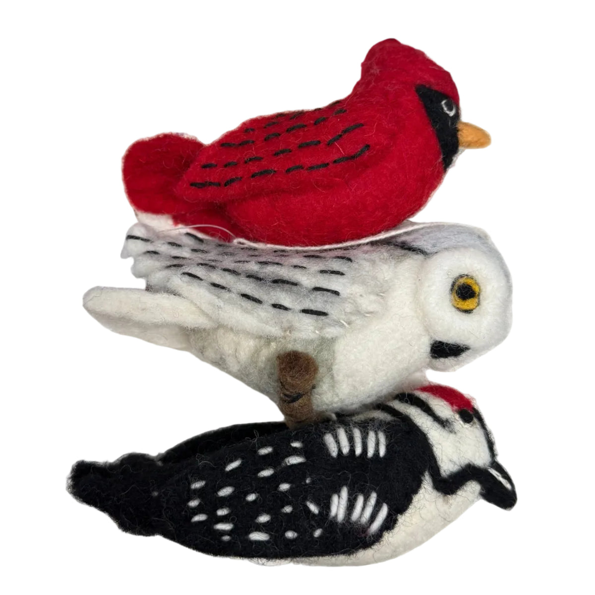 Handmade Wool Felt Northern Bird Collection Nepal