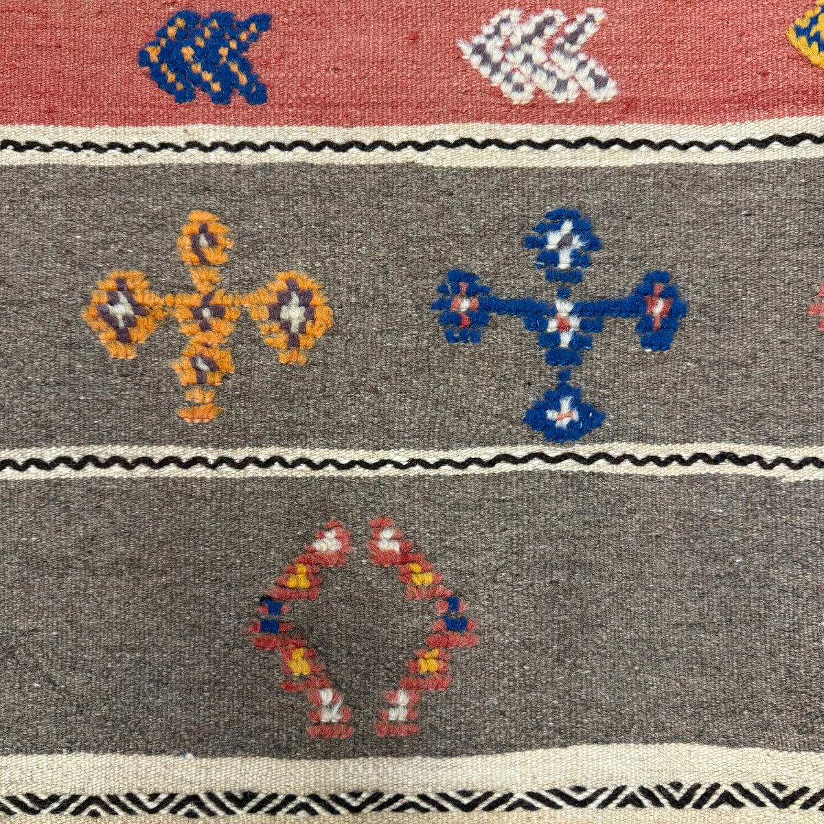 Handwoven Ait Abdellah Warm Rug Morocco (4x7.5)