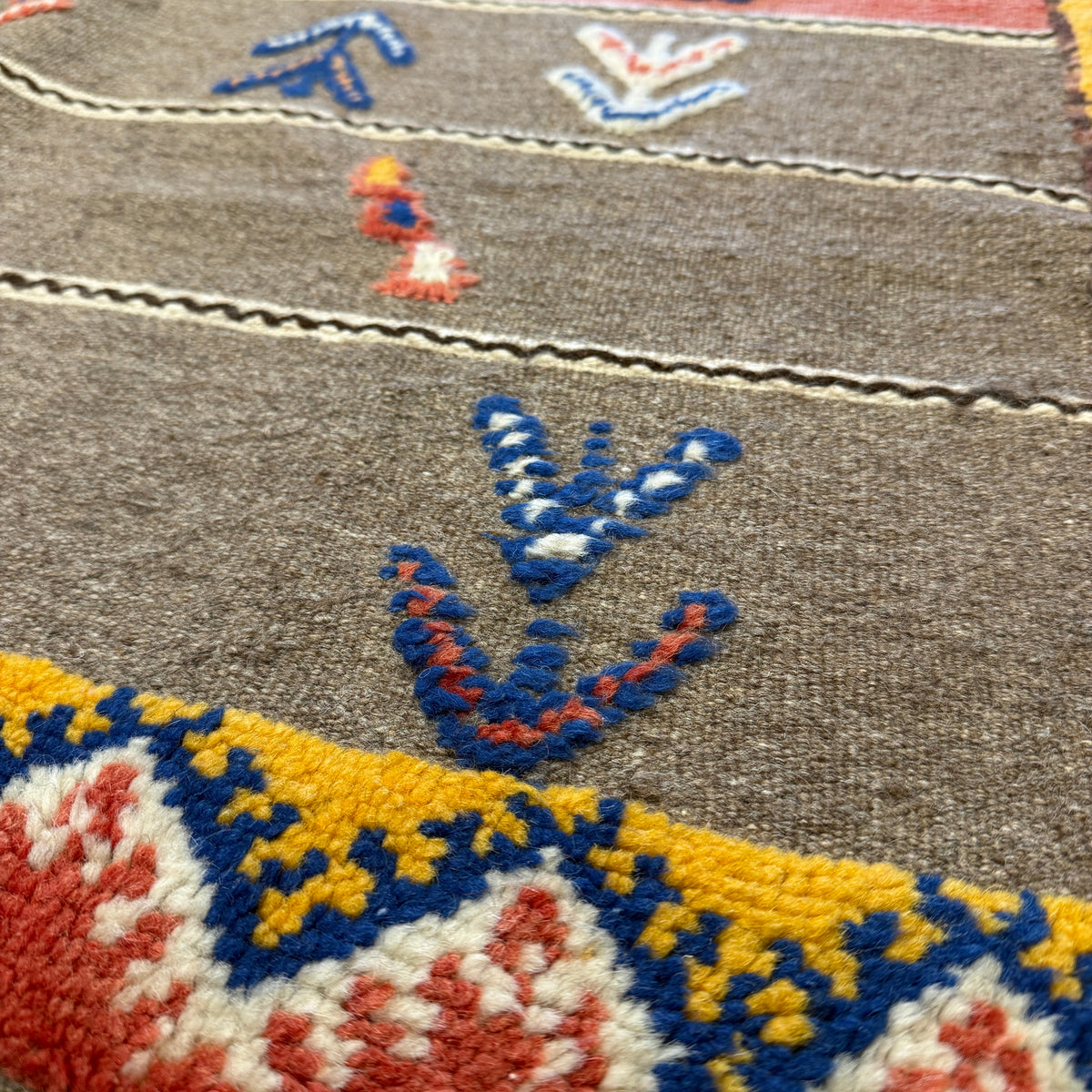 Handwoven Ait Abdellah Warm Rug Morocco (4x7.5)