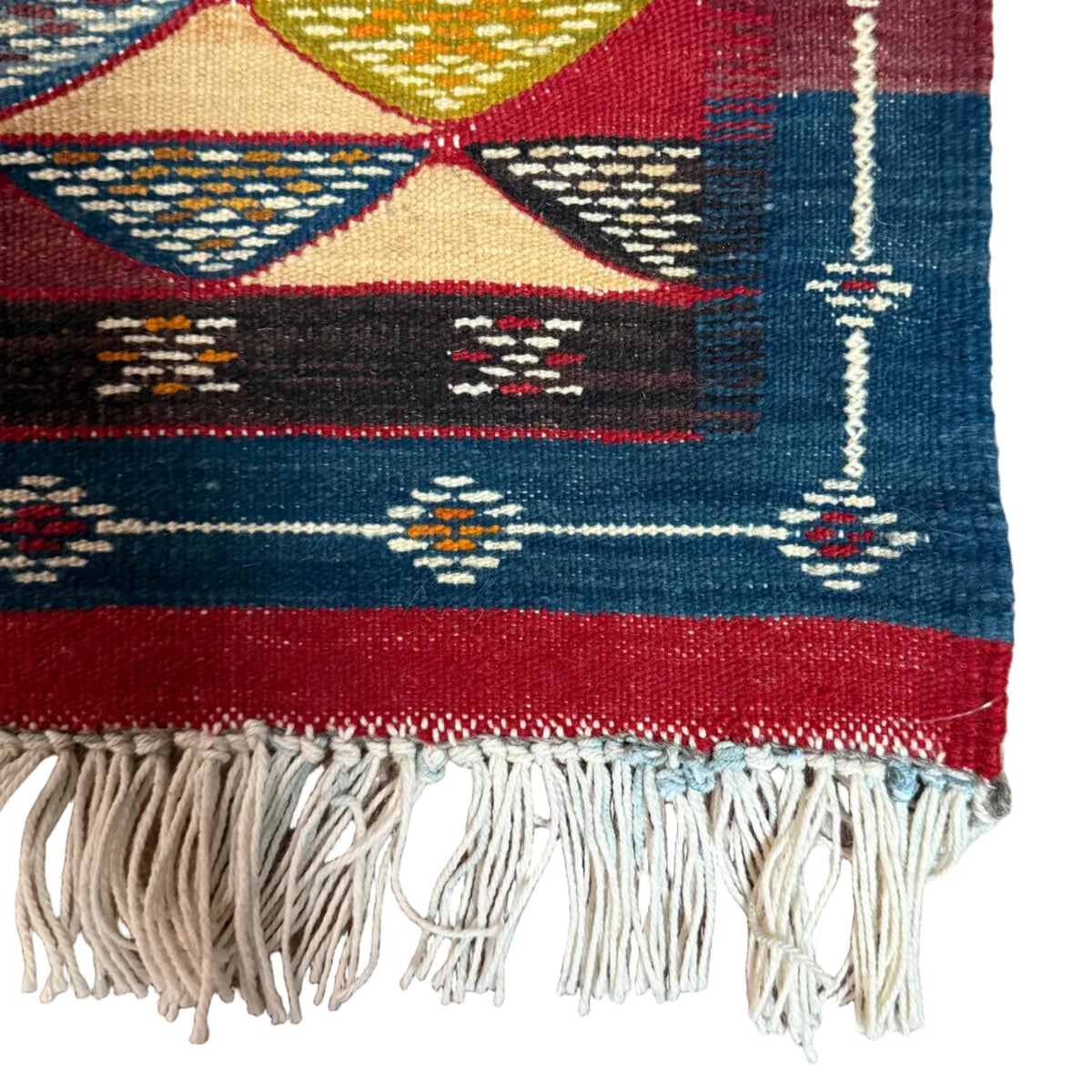 Handwoven Kharita Map Tapestry Wool Rug Morocco (6x9)