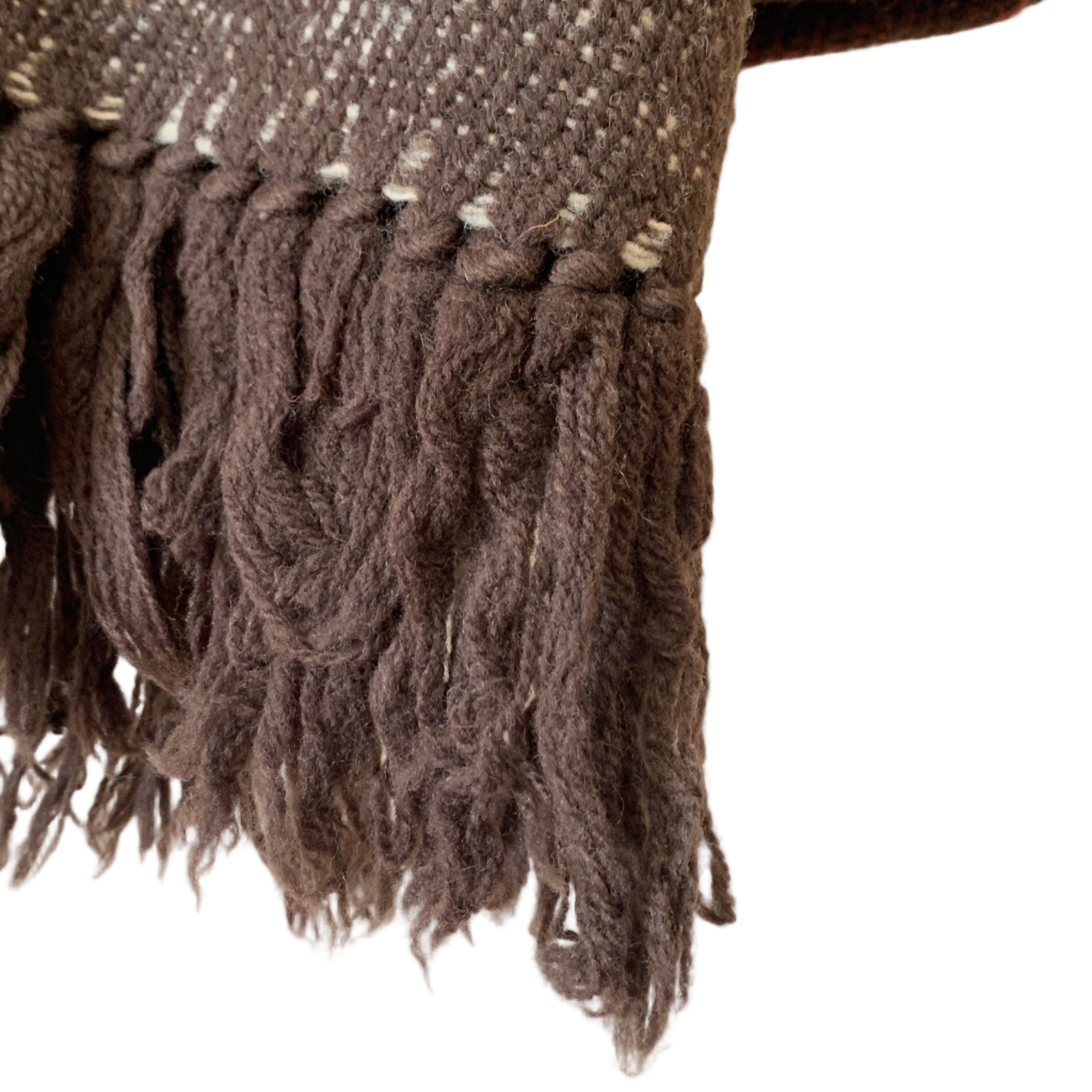 Handwoven Himalayan Wool Chocolate Throw India
