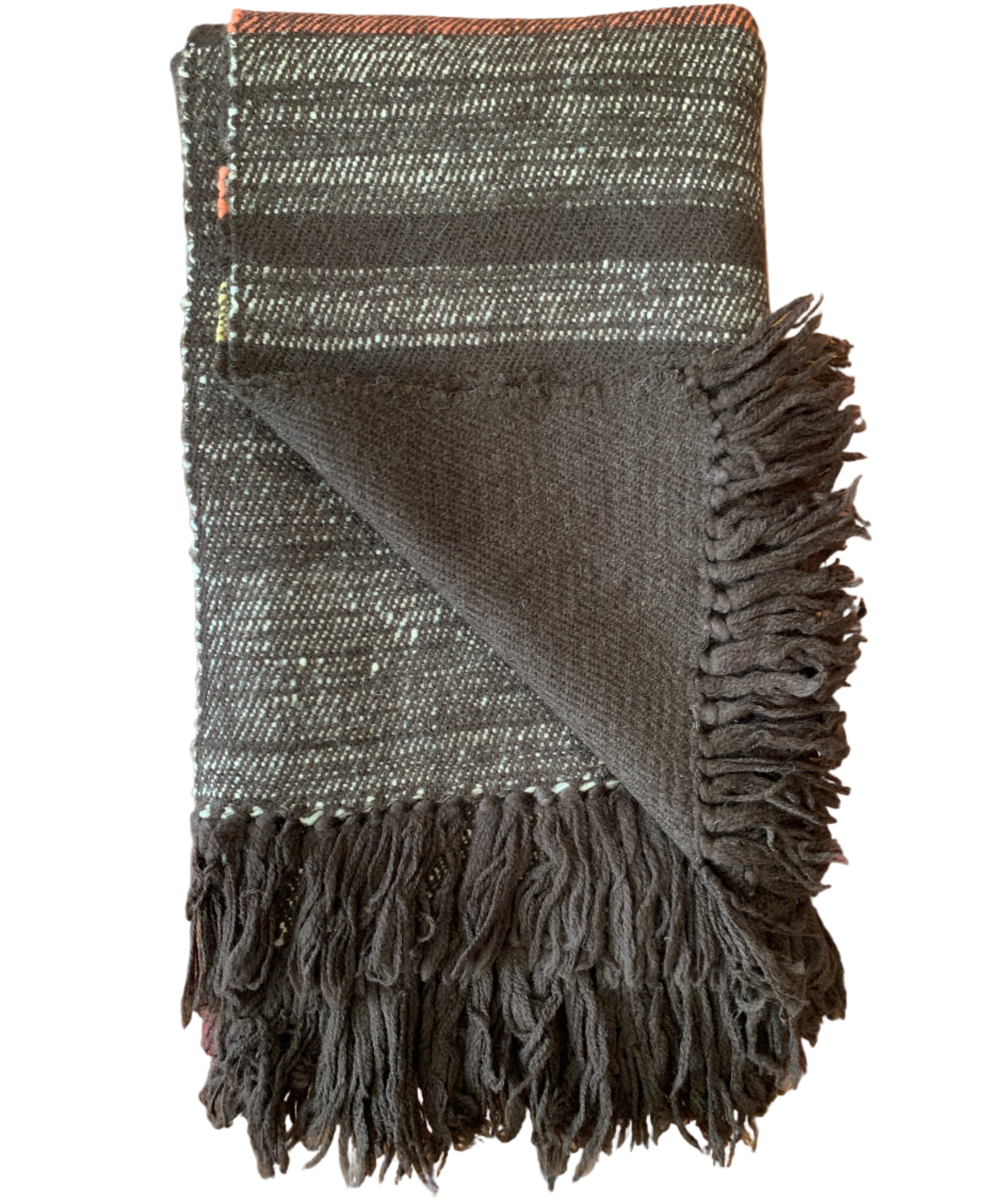 Handwoven Himalayan Wool Chocolate Throw India