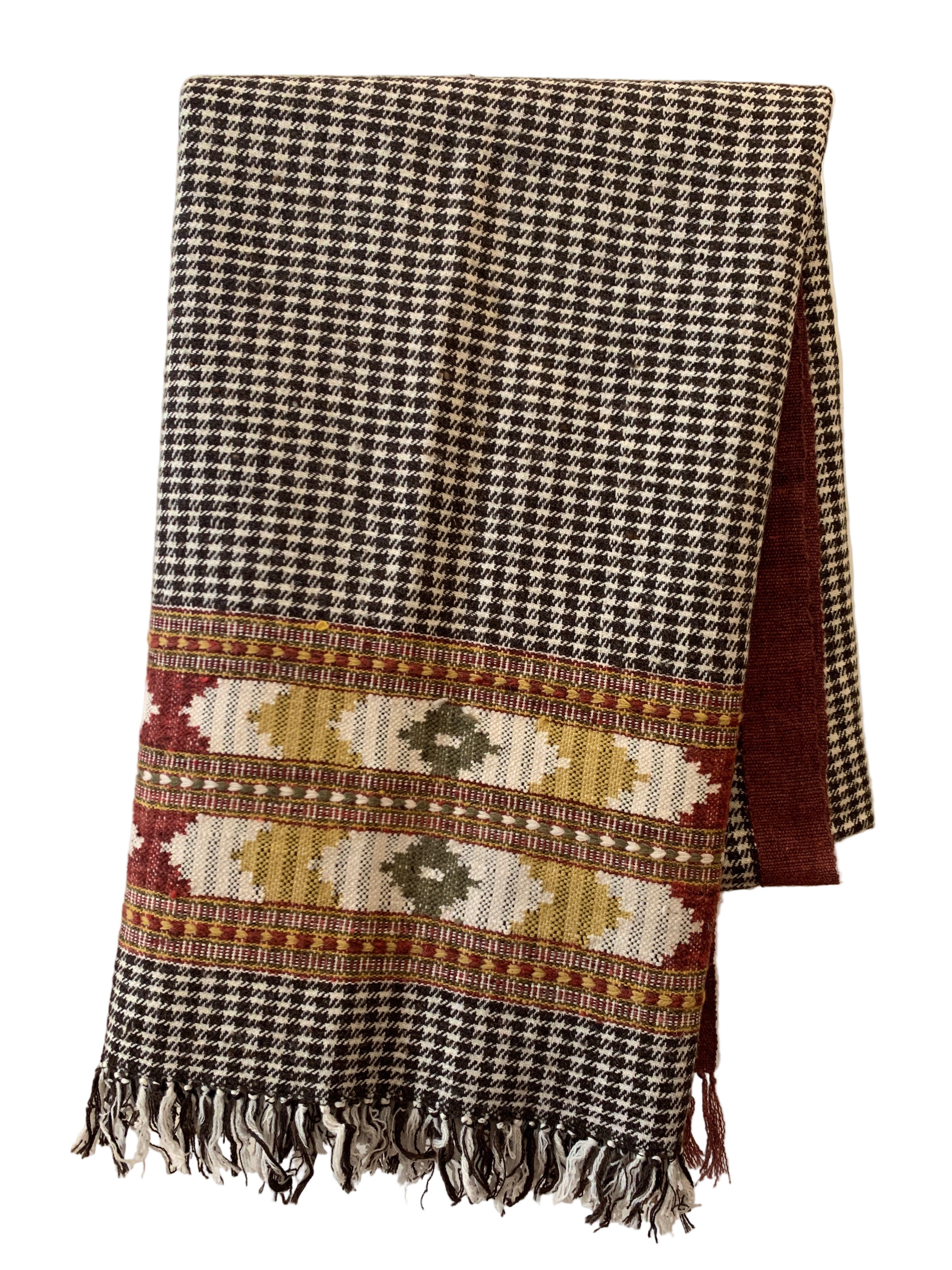 Handwoven Himalayan Wool Autumn Throw India