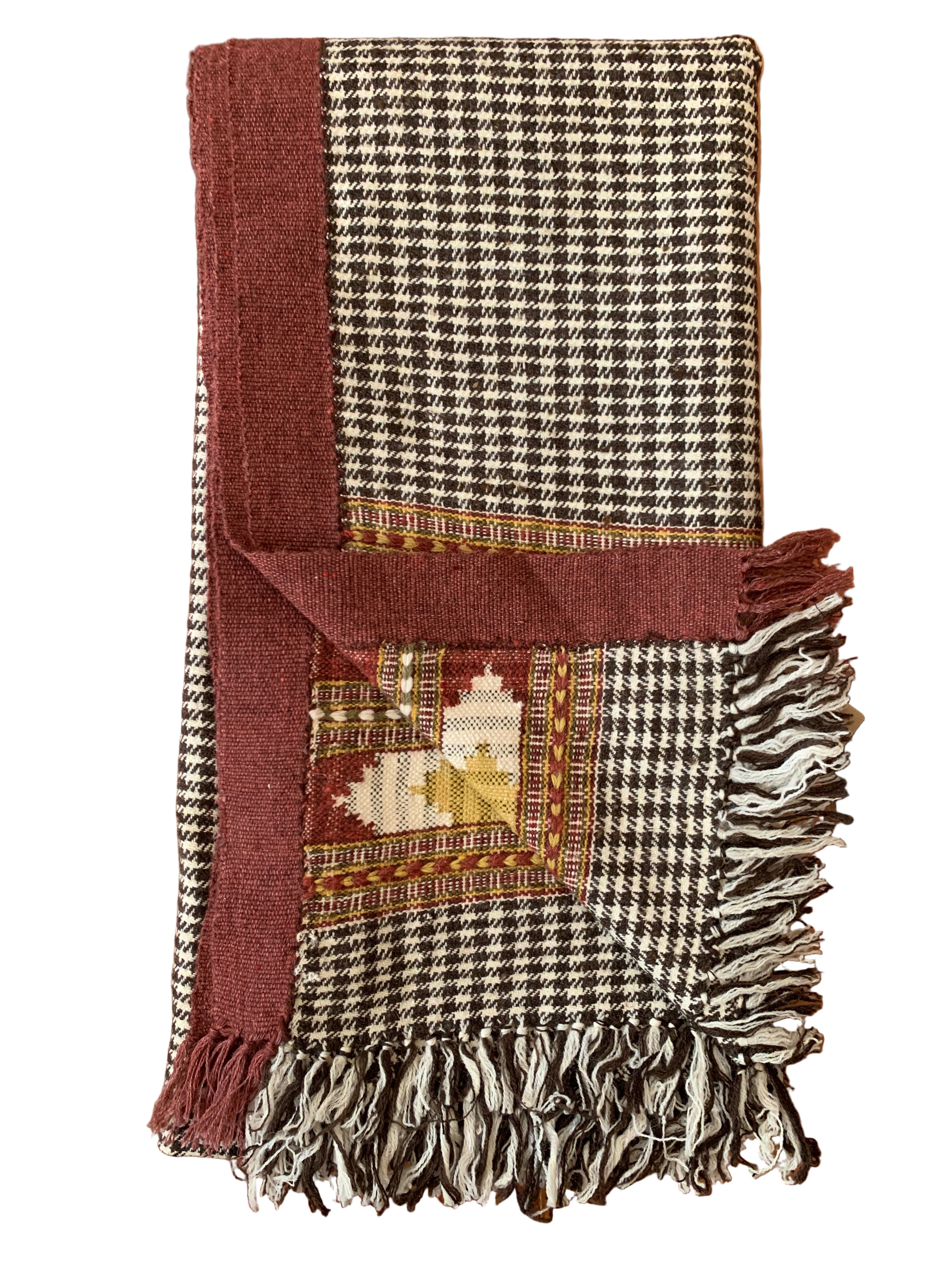 Handwoven Himalayan Wool Autumn Throw India