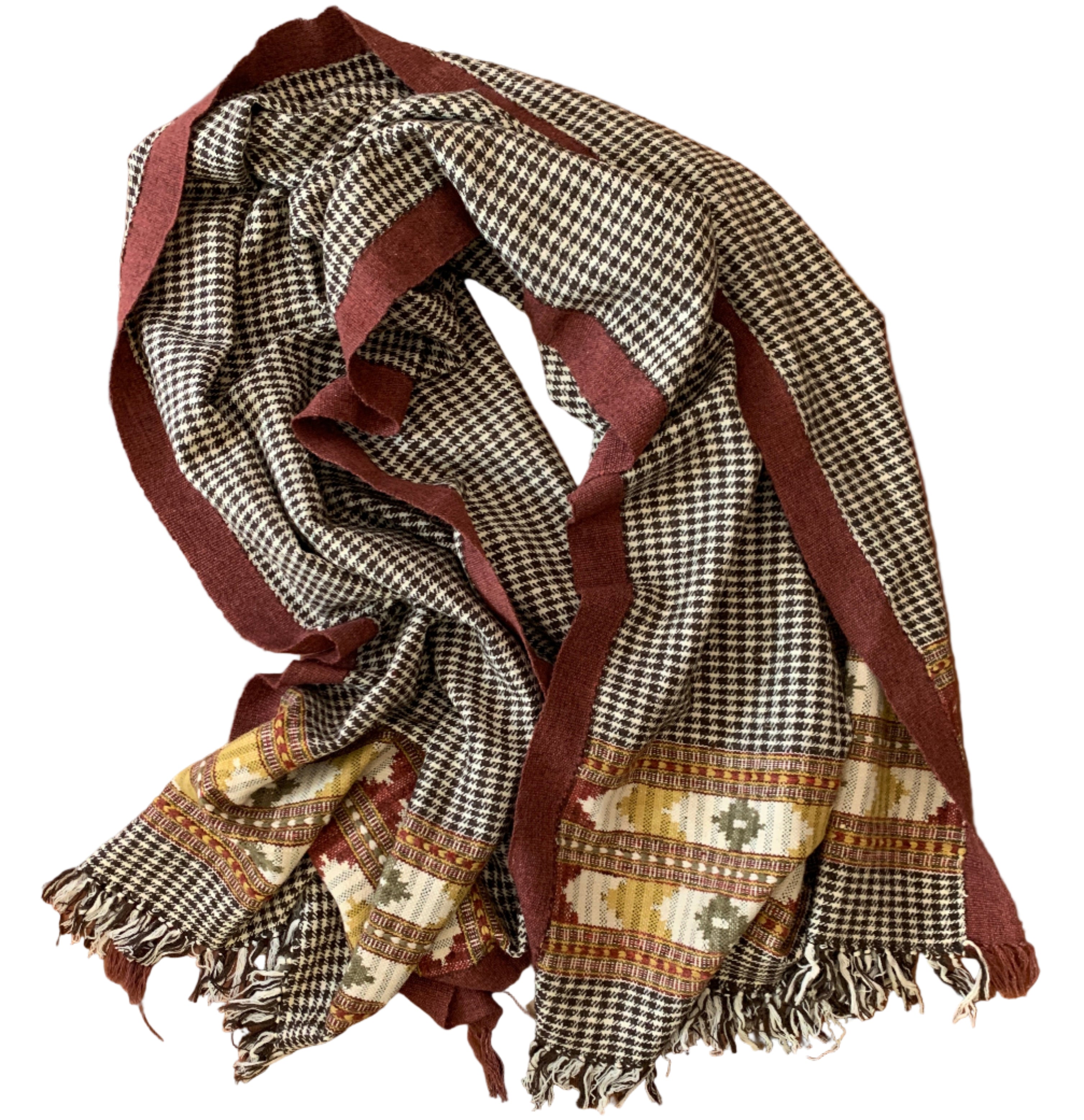 Handwoven Himalayan Wool Autumn Throw India