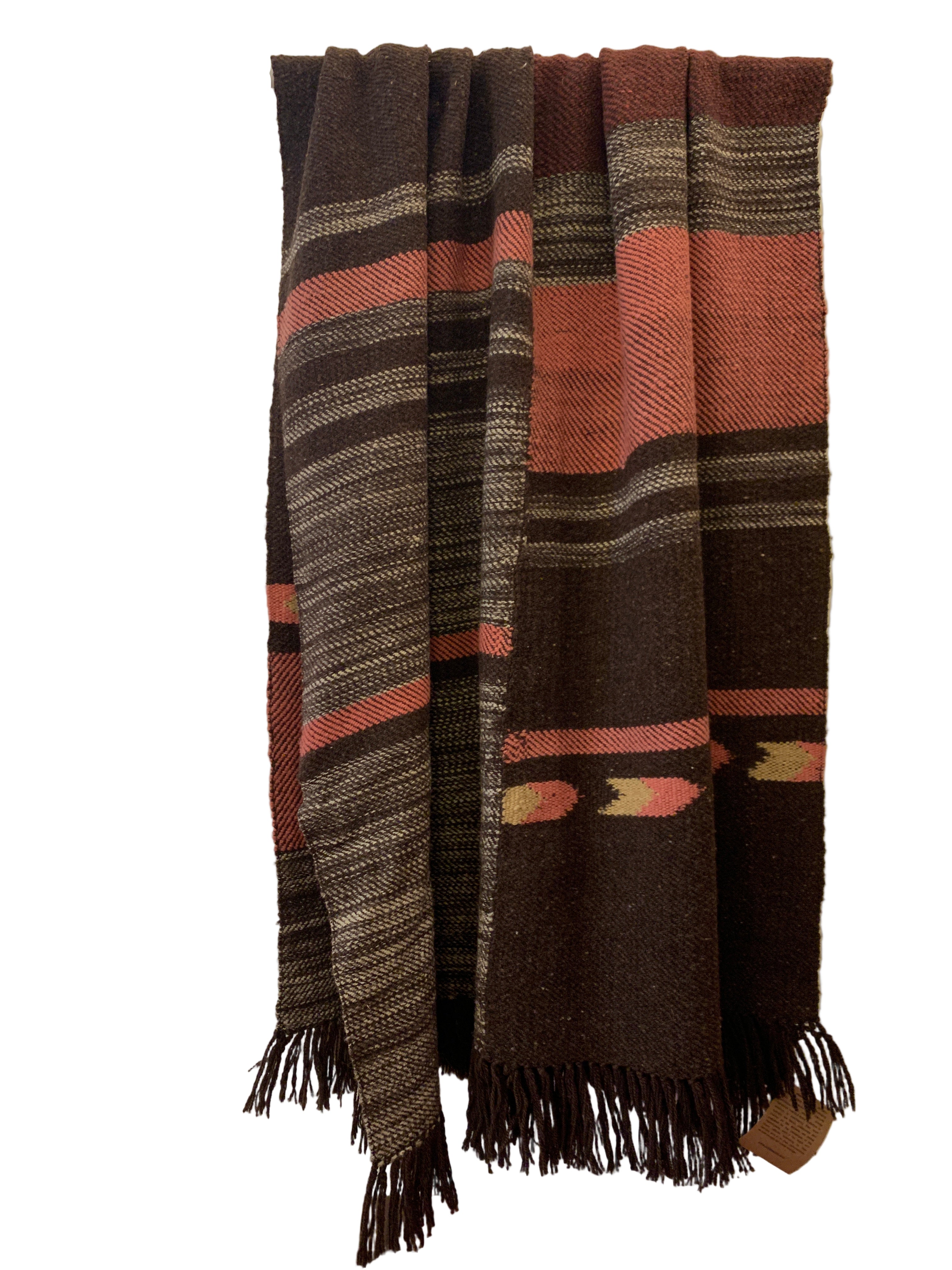 Handwoven Himalayan Wool Pink Throw India