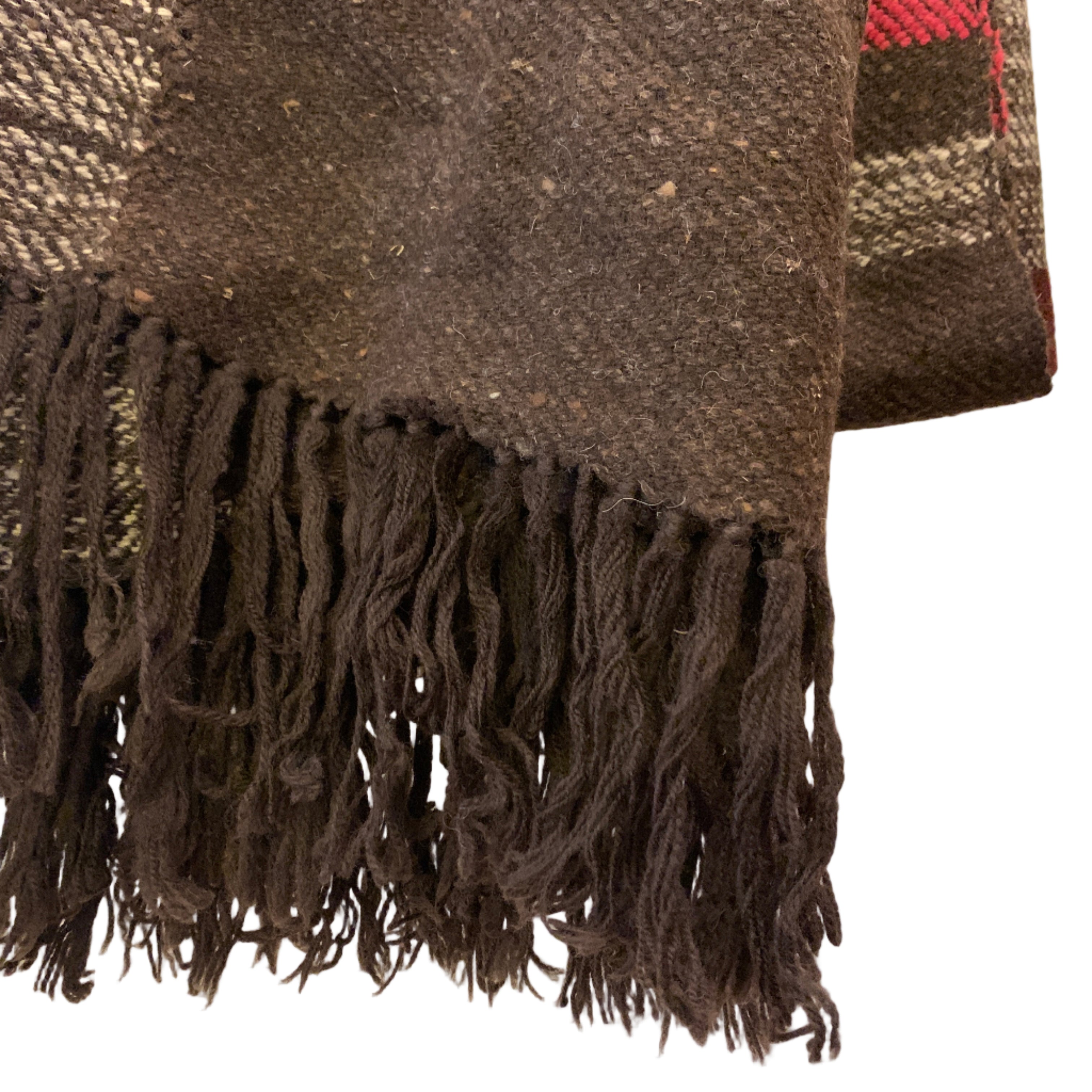 Handwoven Himalayan Wool Raspberry Throw India