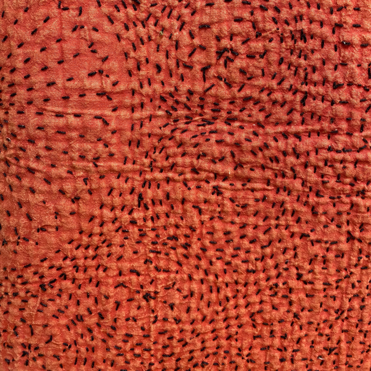 Hand Stitched Rose Red Cotton Queen Quilt India