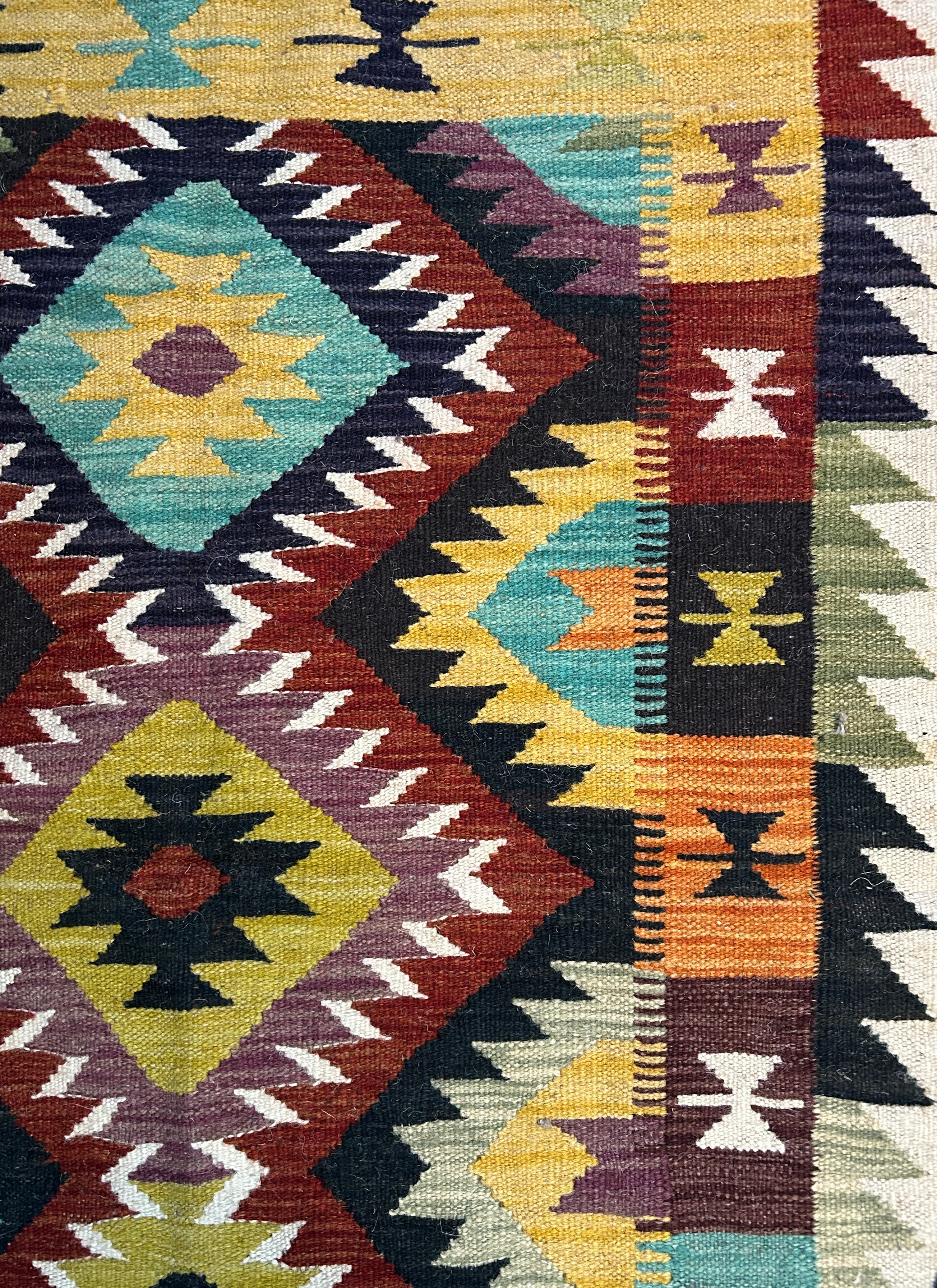 Handwoven Wool Kilim Small Rug Afghanistan (3x5) - K0226