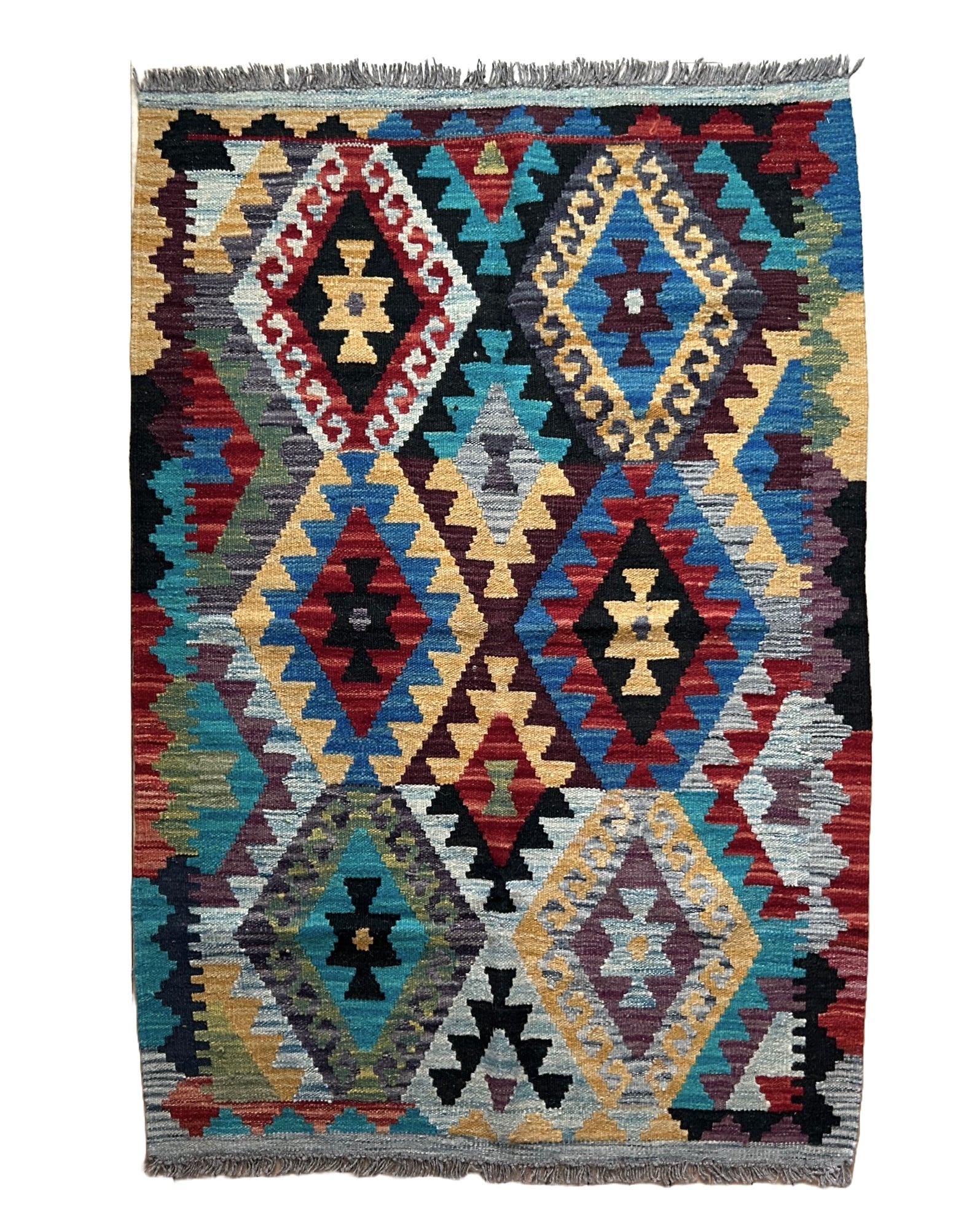 Handwoven Wool Kilim Small Rug Afghanistan (3x5) - K0253