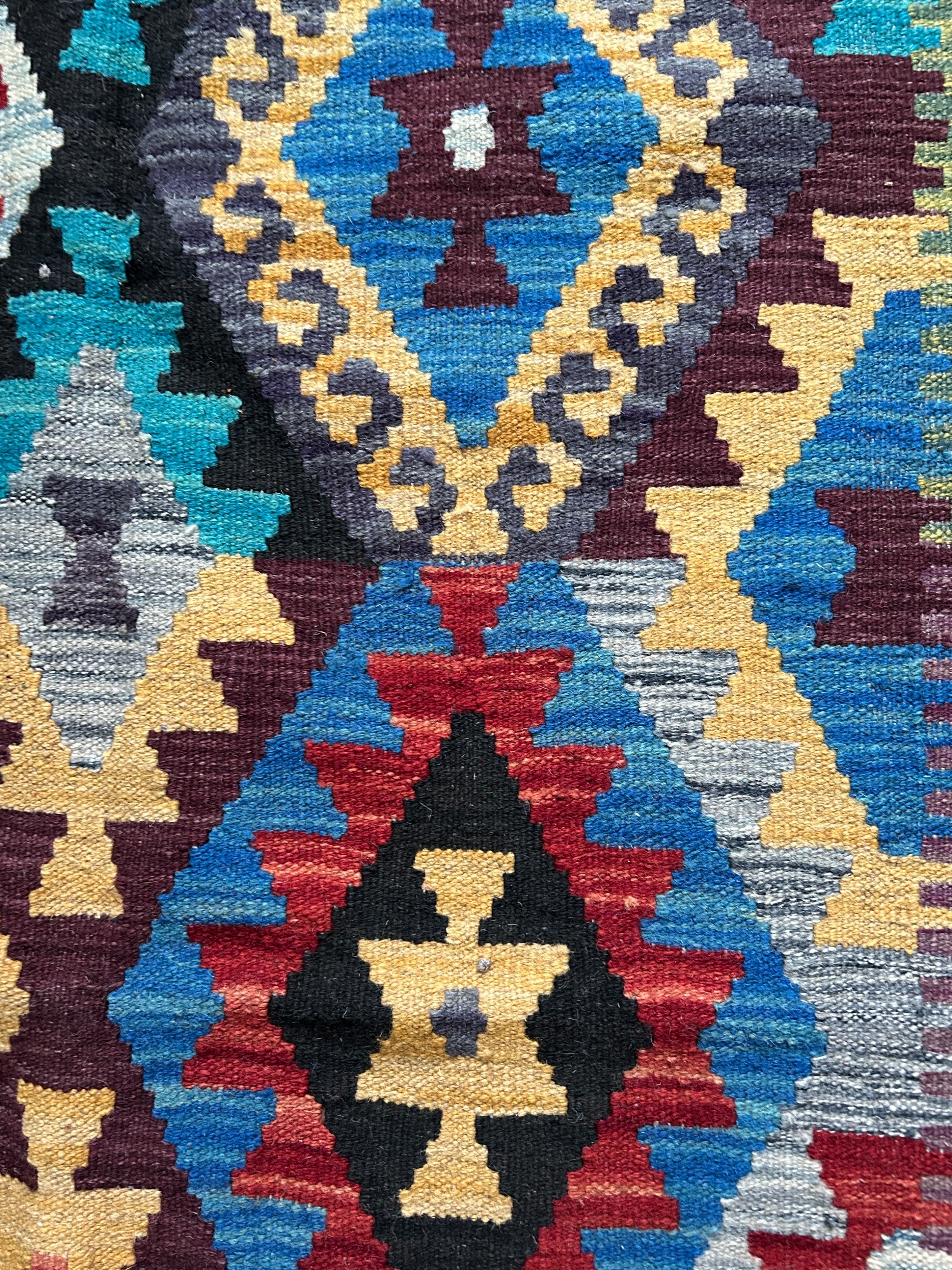 Handwoven Wool Kilim Small Rug Afghanistan (3x5) - K0253