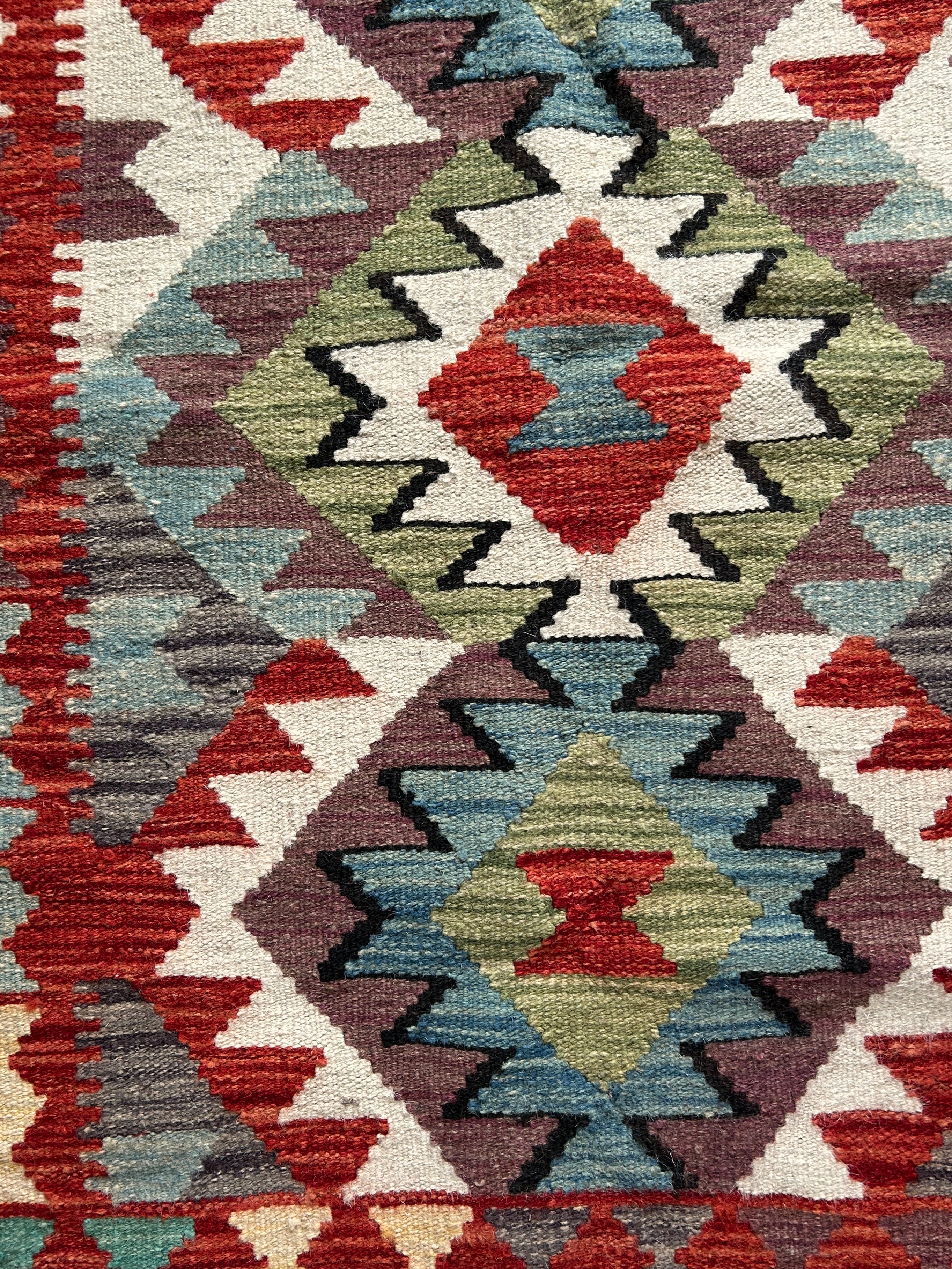 Handwoven Wool Kilim Small Rug Afghanistan (3x5) - K0285