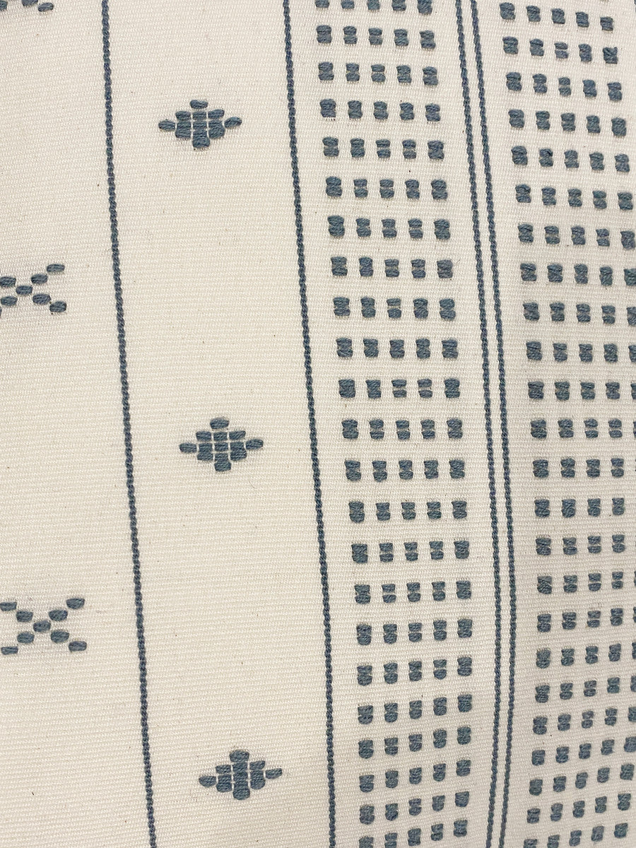 Handwoven Cotton Brocade Square Pillow Mexico