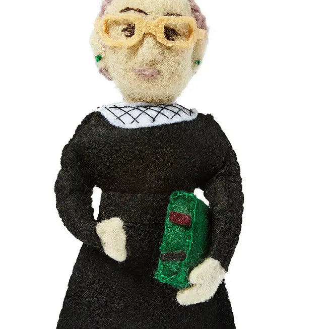 Strong Women Felt Ornament - Ruth Bader Ginsburg