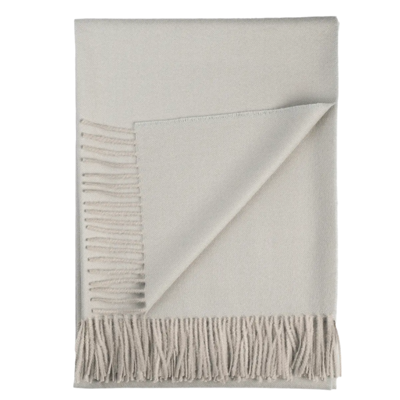 Fine Baby Alpaca Throw - Light Gray Peru (52" x 66")
