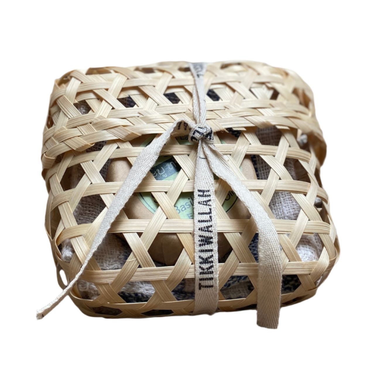 Handmade Washcloth/Soap/Basket Gift Set Laos-Thailand