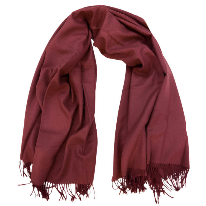 Fine Baby Alpaca Throw - Red Wine Peru (52" x 66")