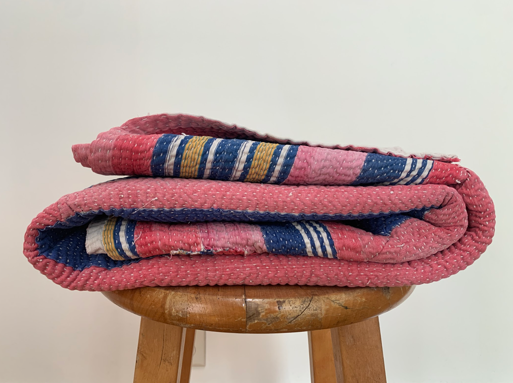 Handmade Kantha Patchwork Quilt India - 20