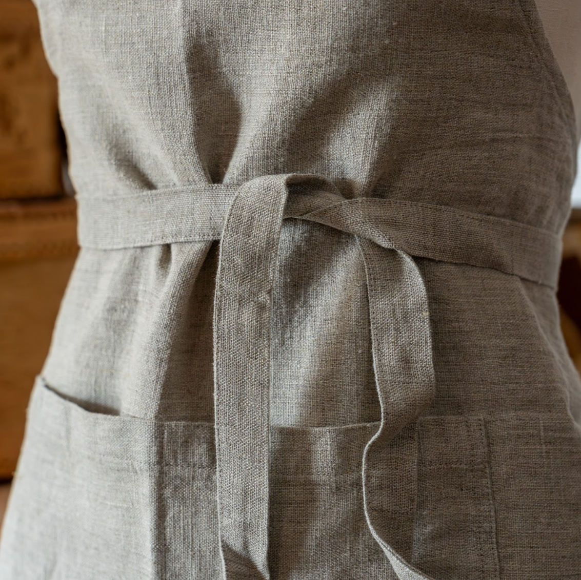Linen Apron Lithuania - Natural