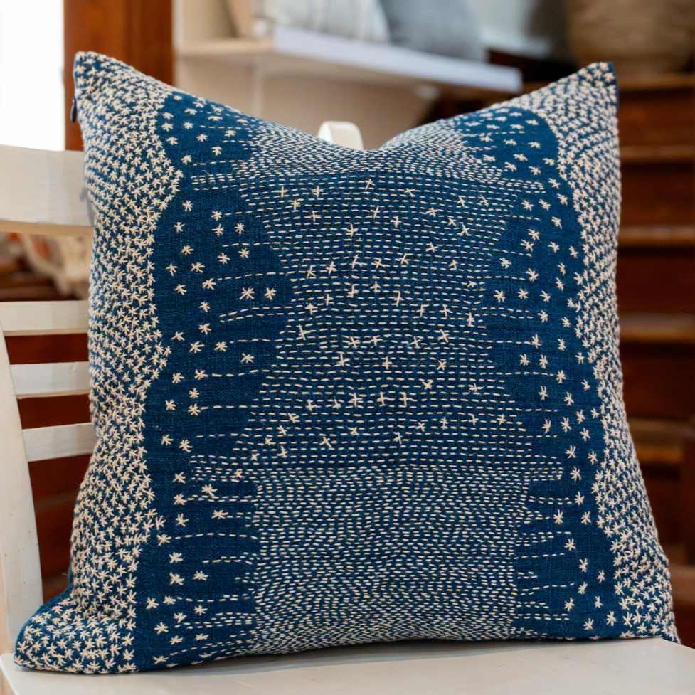 Handwoven Doi Saket Rain Cotton Pillow Laos-Thailand