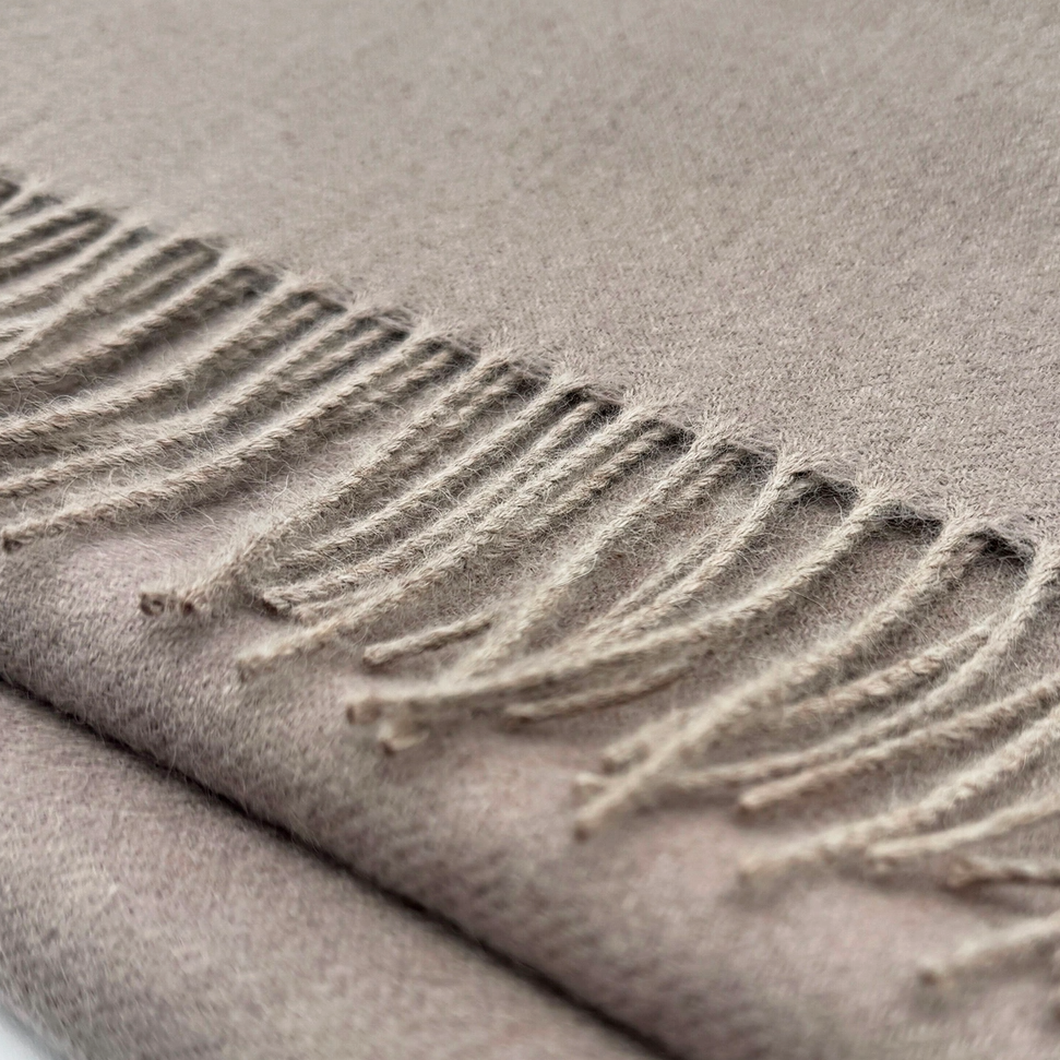 Fine Baby Alpaca Scarf - Hazelnut Peru