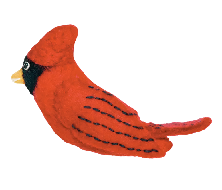 Handmade Wool Felt Northern Bird Collection Nepal